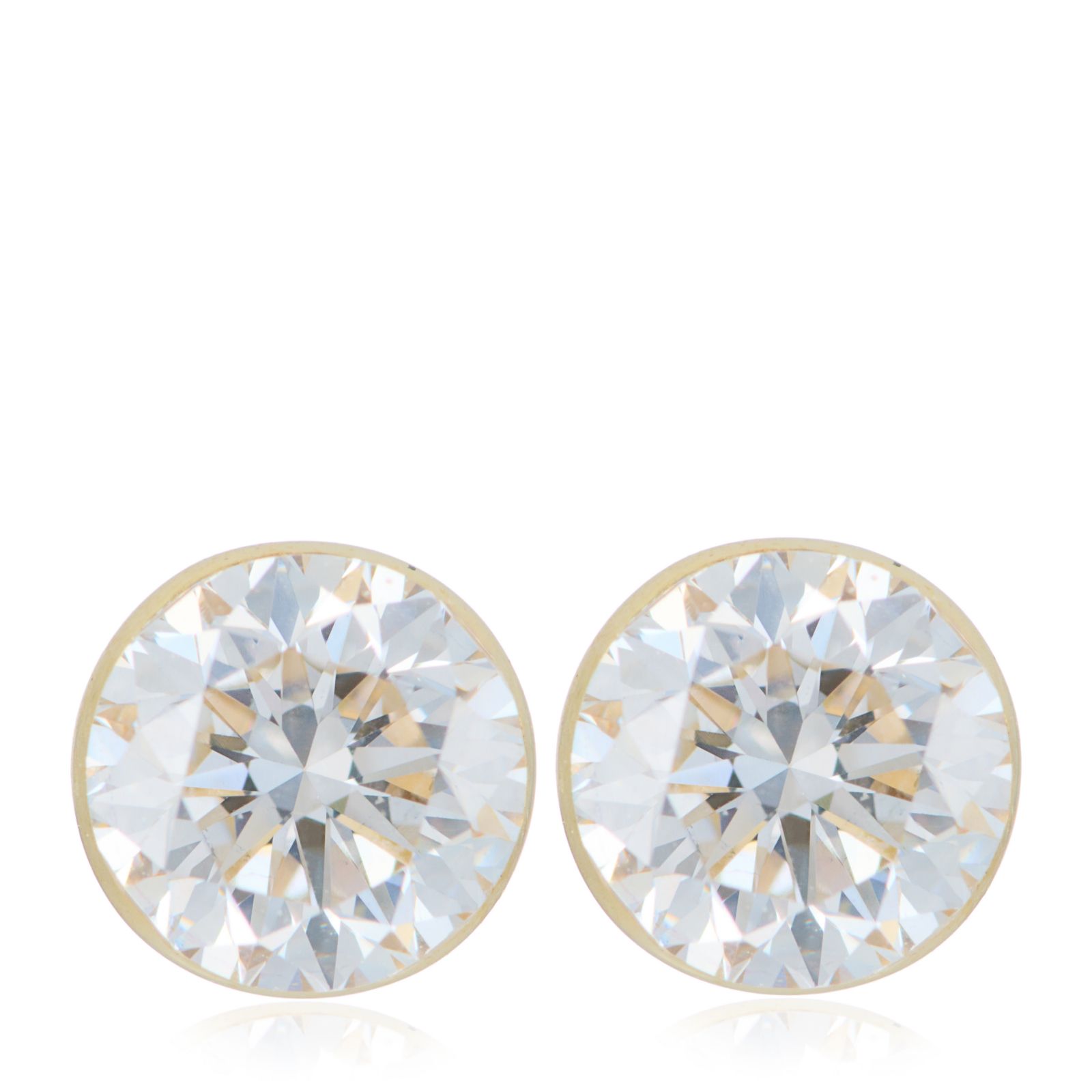 Fire Light 1ct Lab Grown Diamond Invisible Setting Stud Earrings 9ct Gold