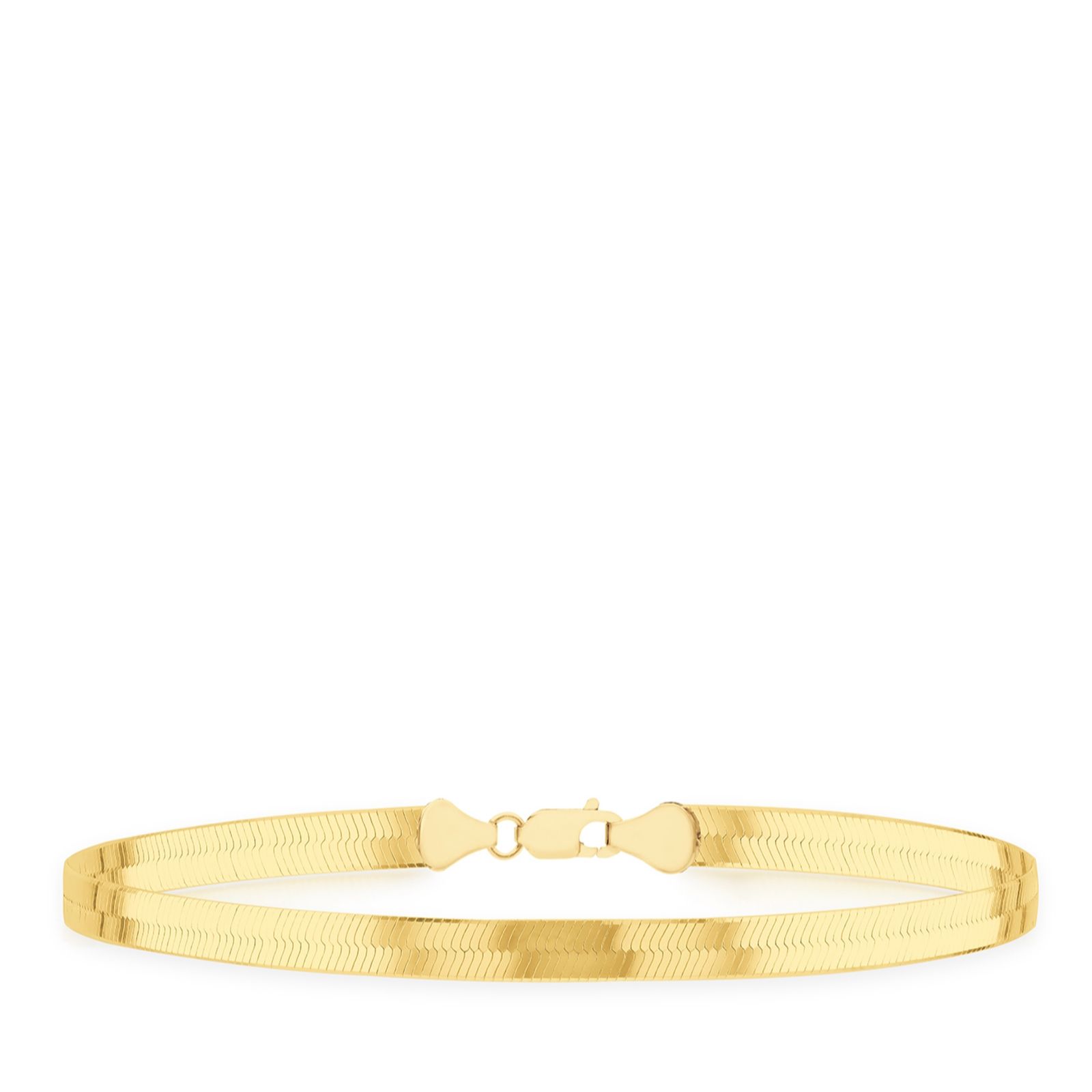 Faith & Brown Italian Crafted Triple Herringbone Bracelet Sterling Silver