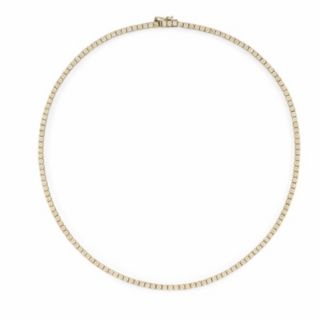 Fire Light 10ct Lab Grown Diamond Tennis Necklace 9ct Gold