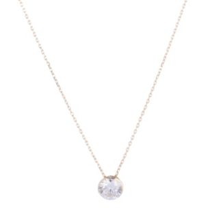 Fire Light 1ct Lab Grown Diamond Invisible Setting Pendant & Chain 9ct Gold
