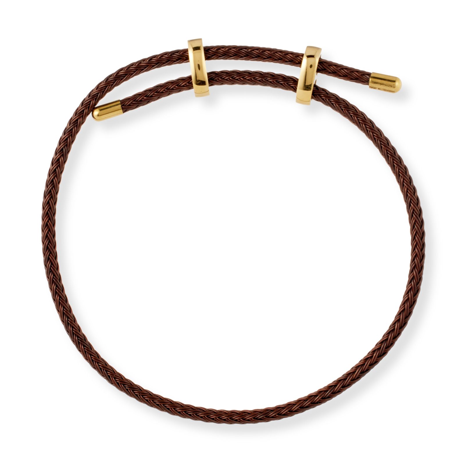 Steel by Design Men's Wire Slider Bracelet Stainless Steel