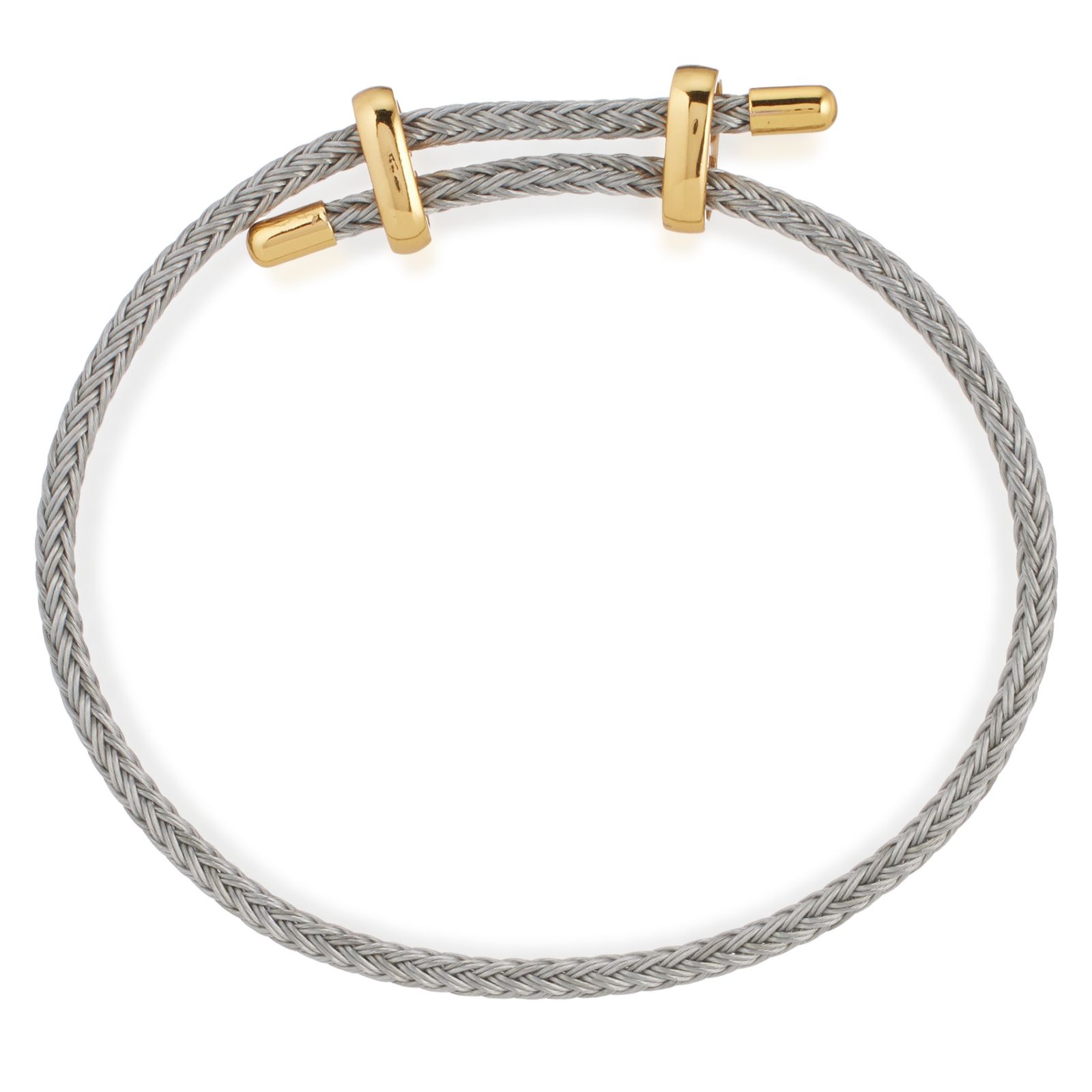 Steel by Design Men's Wire Slider Bracelet Stainless Steel