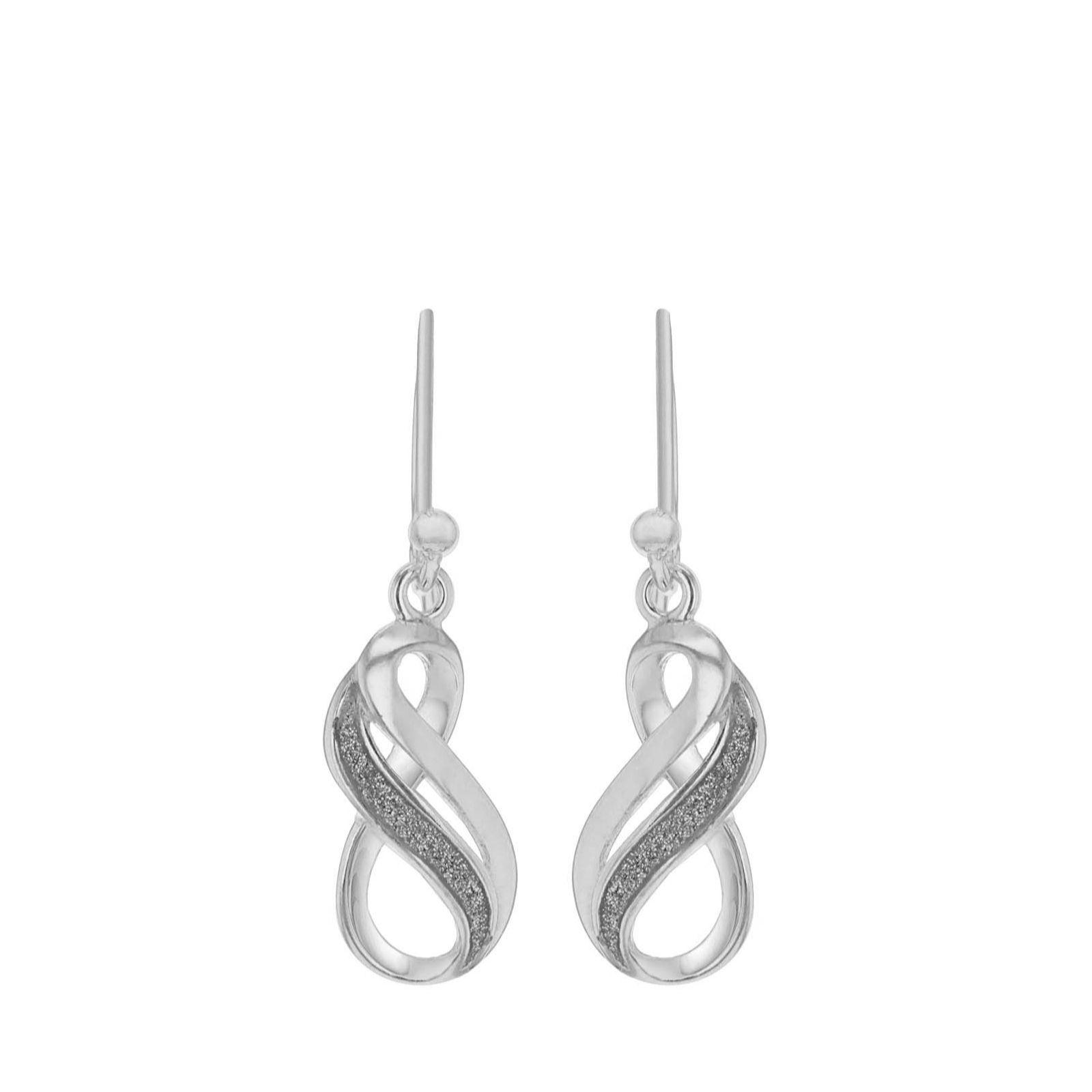 Faith & Brown Stardust Intertwined Drop earrings Sterling Silver