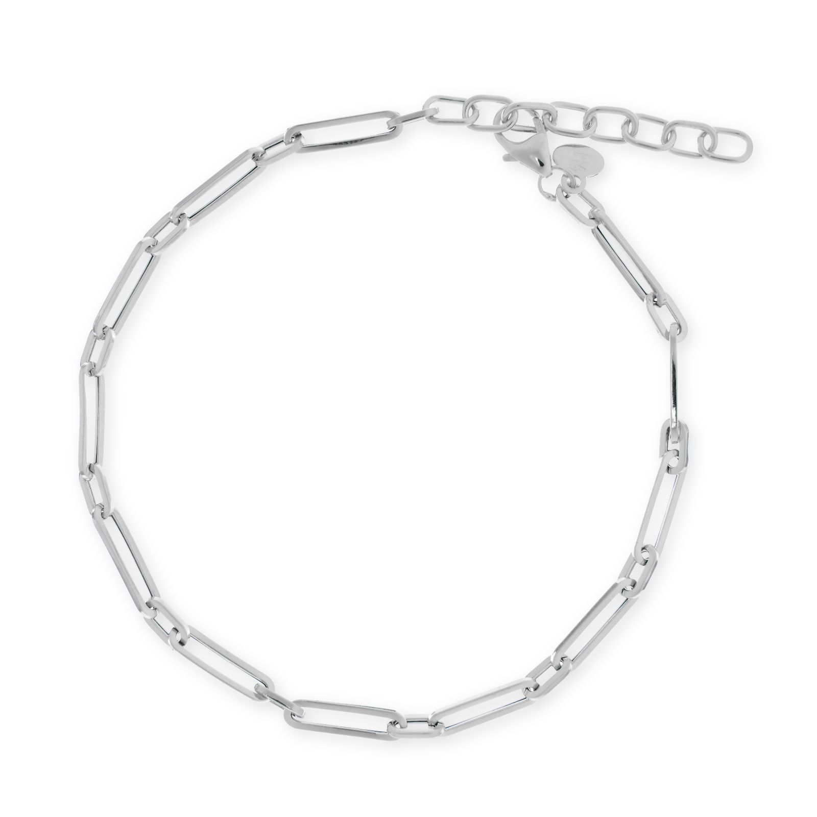 GOLD 9ct Italian Gold Fine Paper Clip Bracelet 1.41g