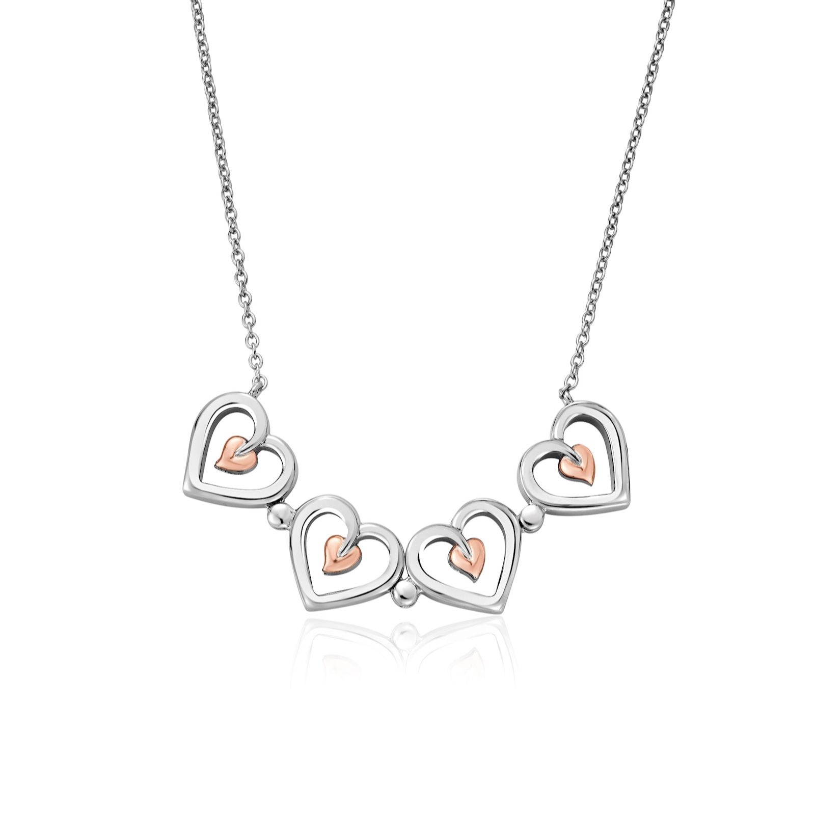 Clogau Tree of Life Clover Necklace & Affinity Bracelet - QVC UK