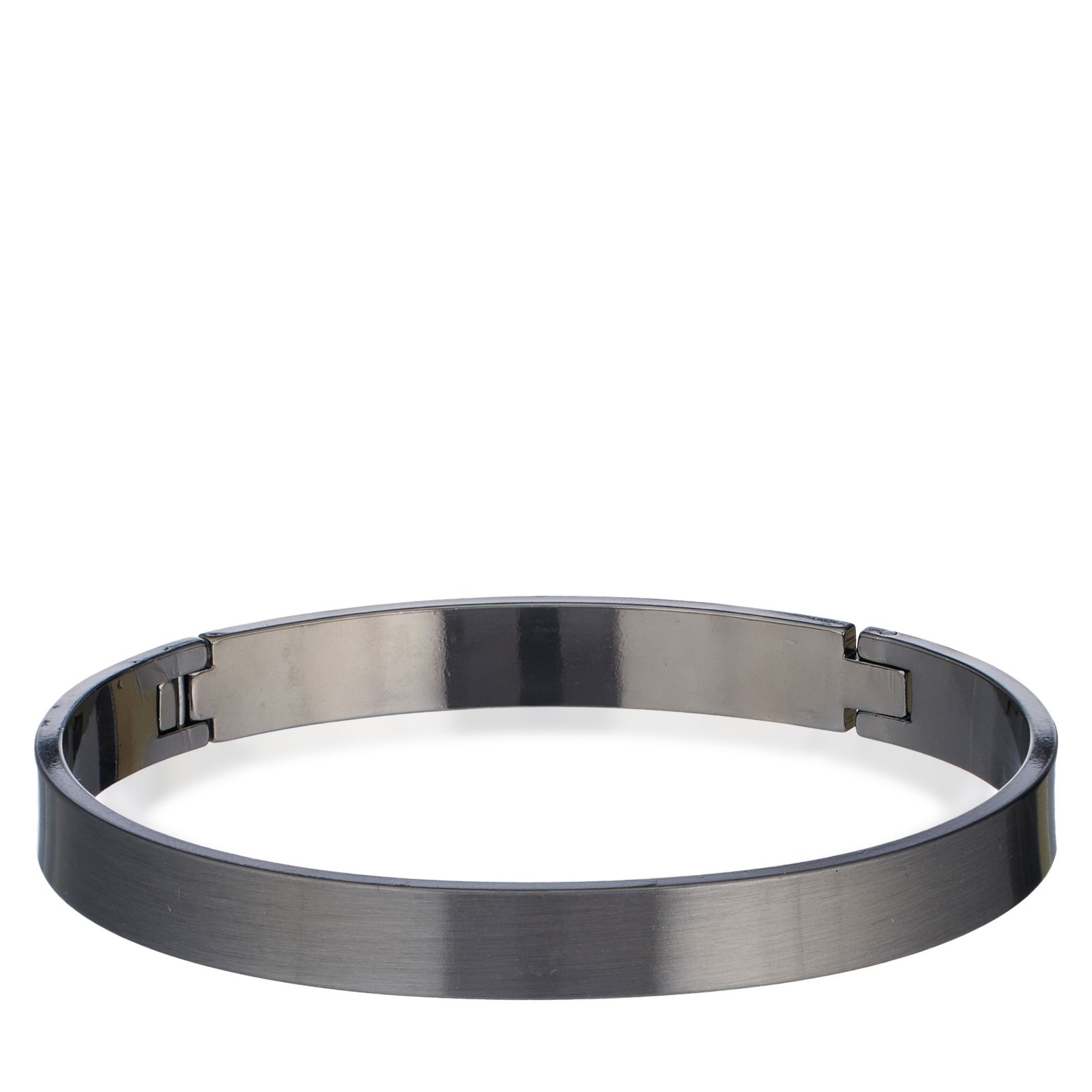 Steel by Design Mens Polished Hinge Bangle Stainless Steel