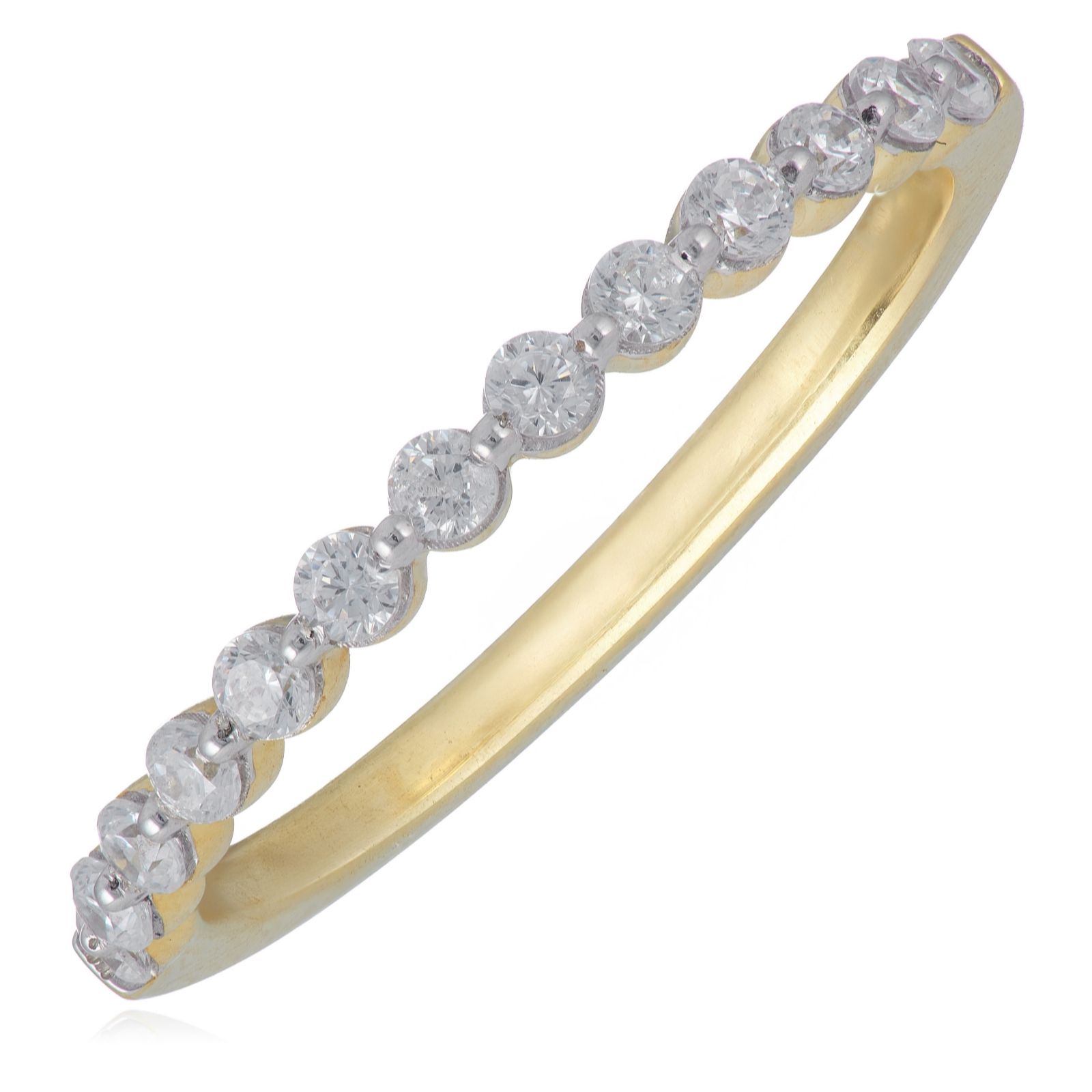 Fire Light 0.33ct Lab Grown Diamond Half Eternity Ring 9ct Gold