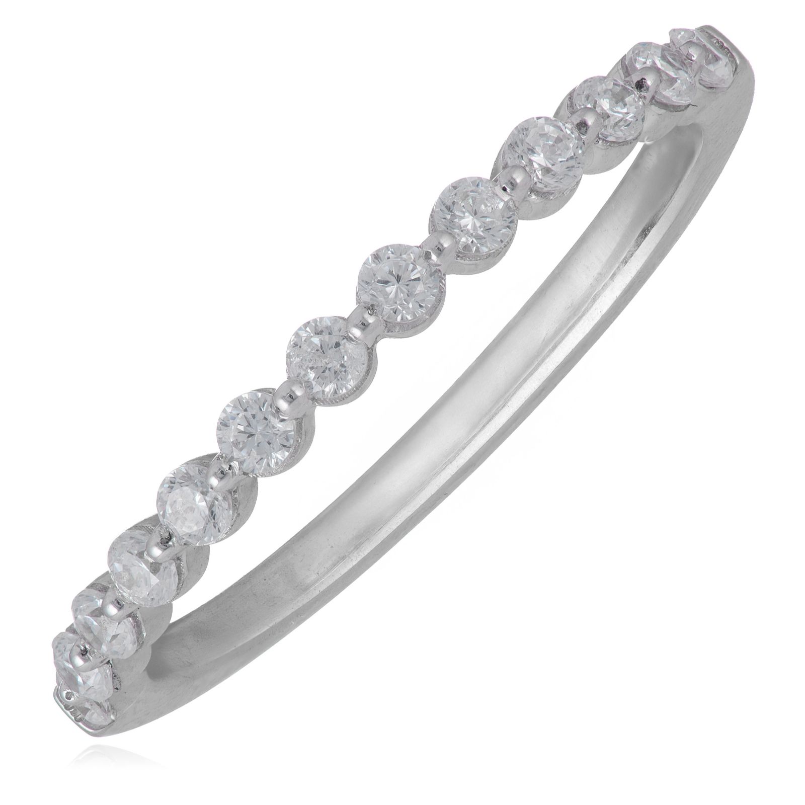 Fire Light 0.33ct Lab Grown Diamond Half Eternity Ring 9ct Gold