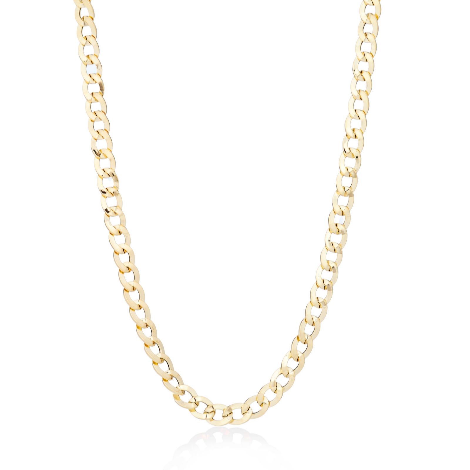GOLD 9ct Italian Gold Vittoria Grumetta Chain Necklace 4.3g