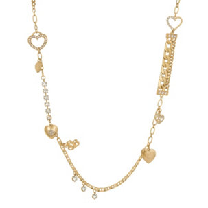 Bibi Bijoux Sentiment Multi Heart Charm Necklace - 348210