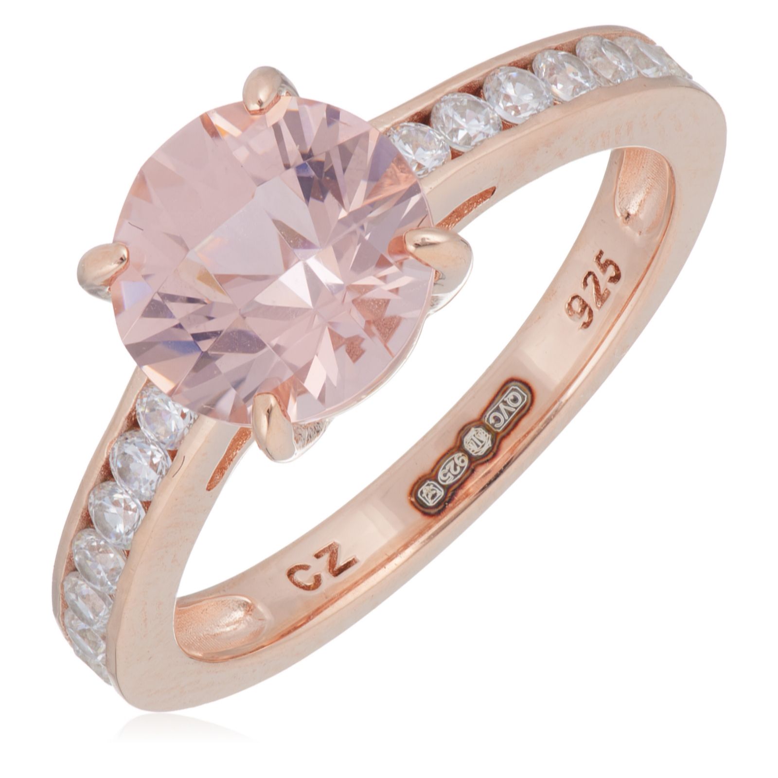 Diamonique 2.3ct tw Solitaire Ring Sterling Silver