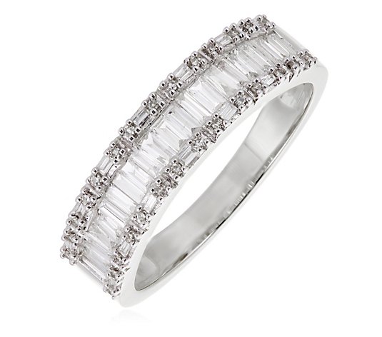 0.50ct Diamond Baguette & Brilliant Eternity Band Ring 9ct Gold