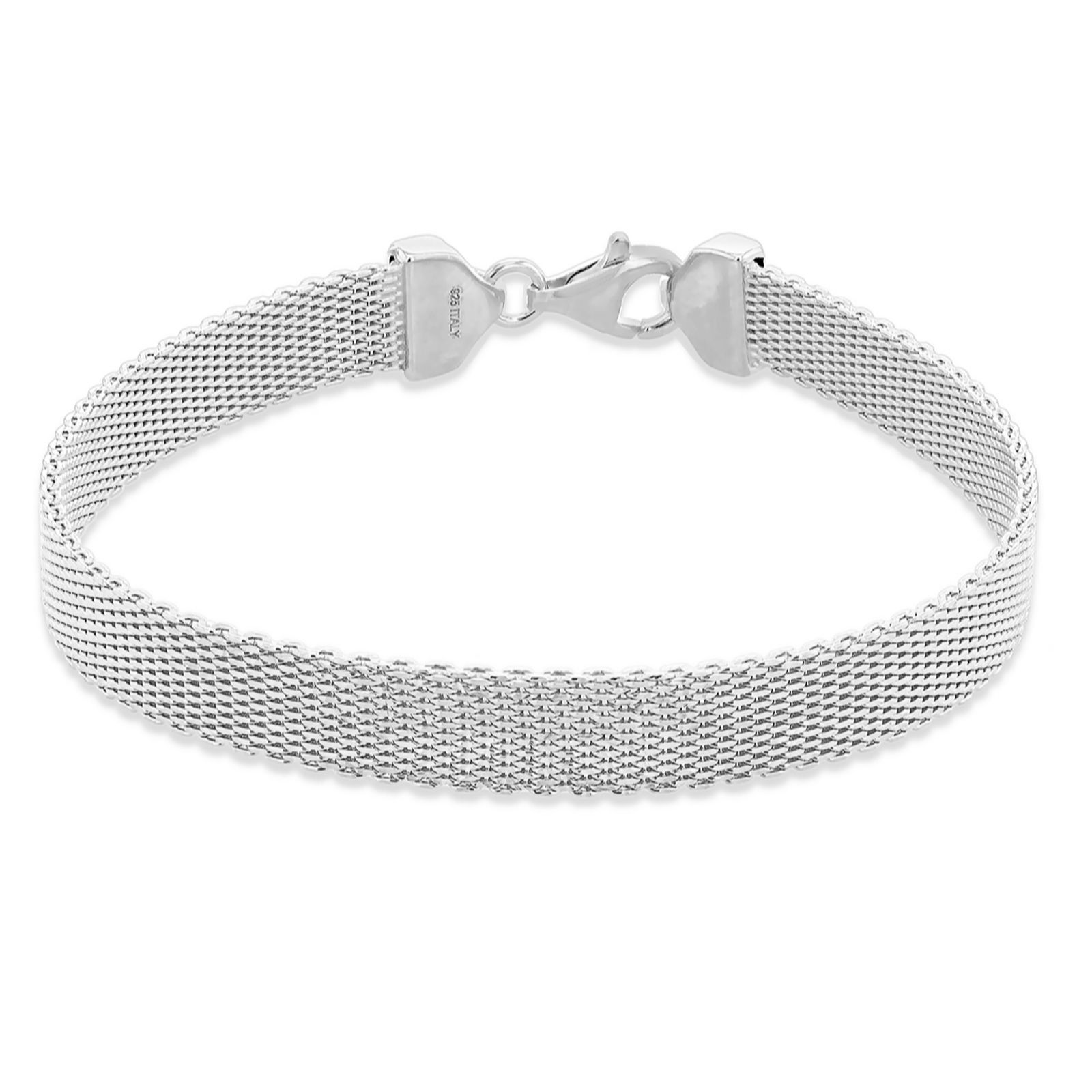 Faith & Brown Italian Crafted Diamond Cut ReversibleBracelet Sterling Silver