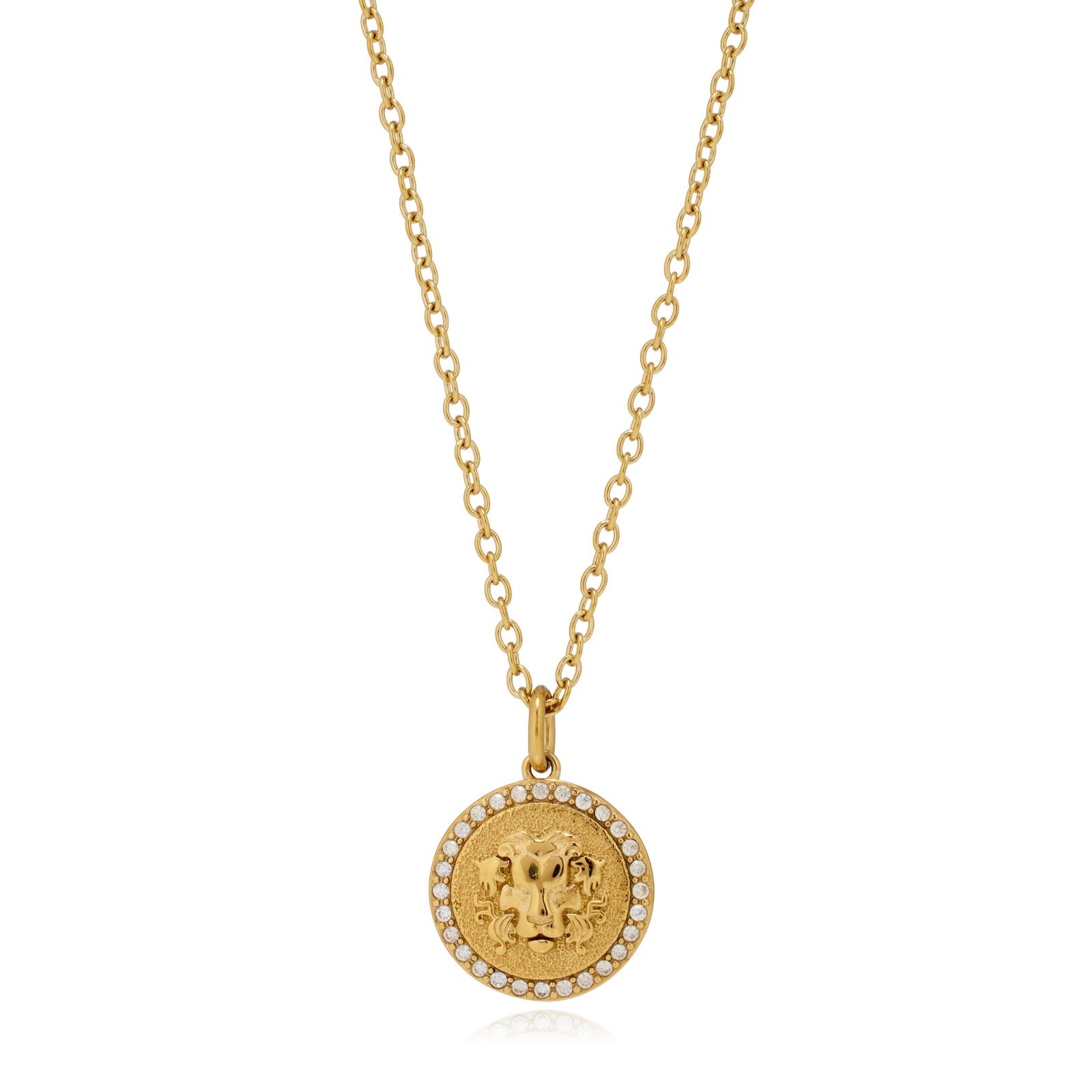 Steel by Diamonique Zodiac Pendant and Chain Stainless Steel