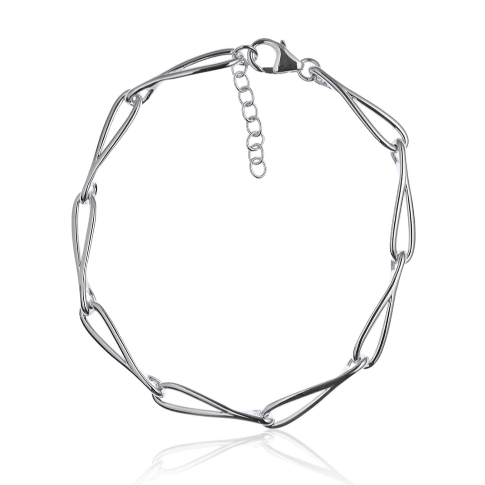 Nina B Slim Loop Bracelet Sterling Silver