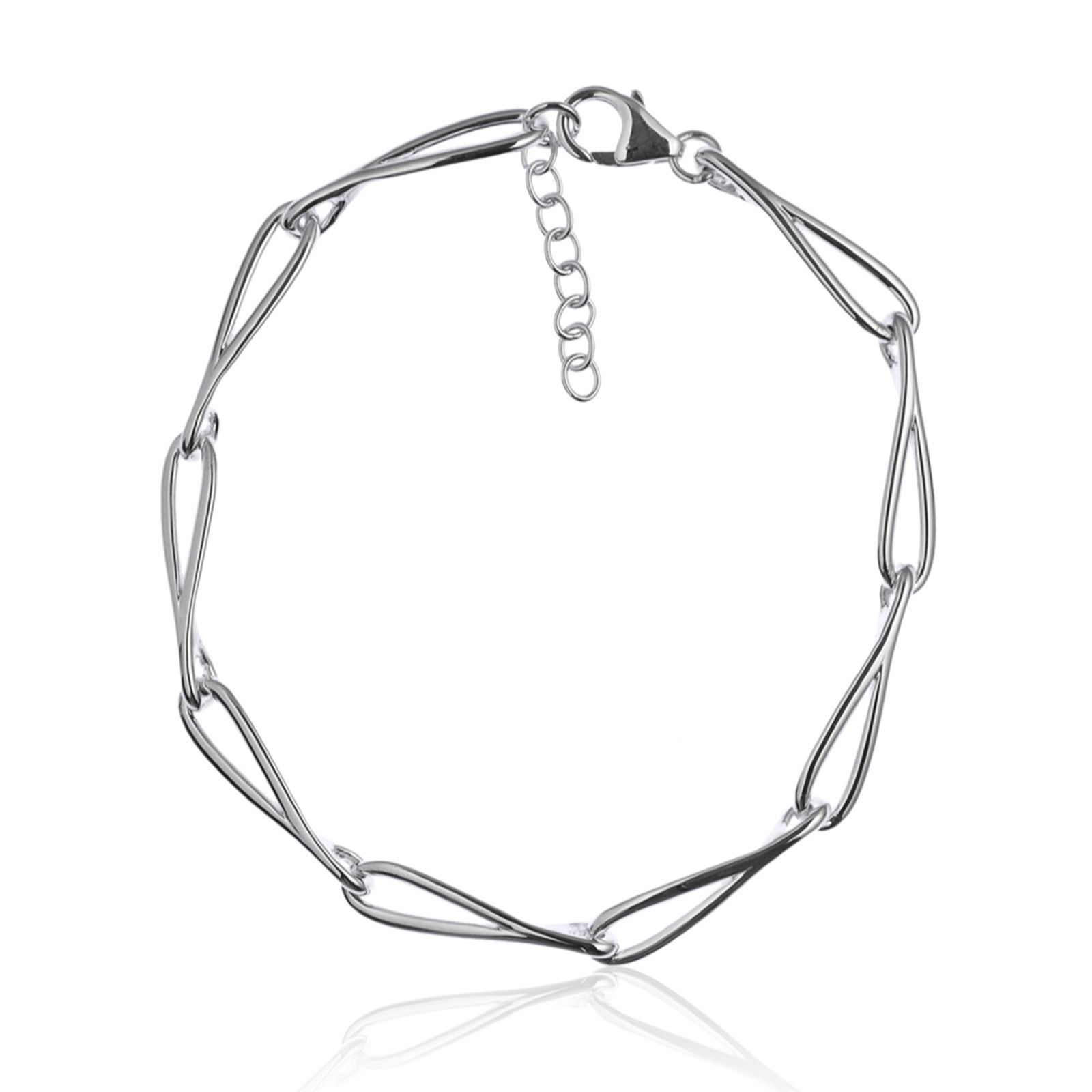 Nina B Slim Loop Bracelet Sterling Silver
