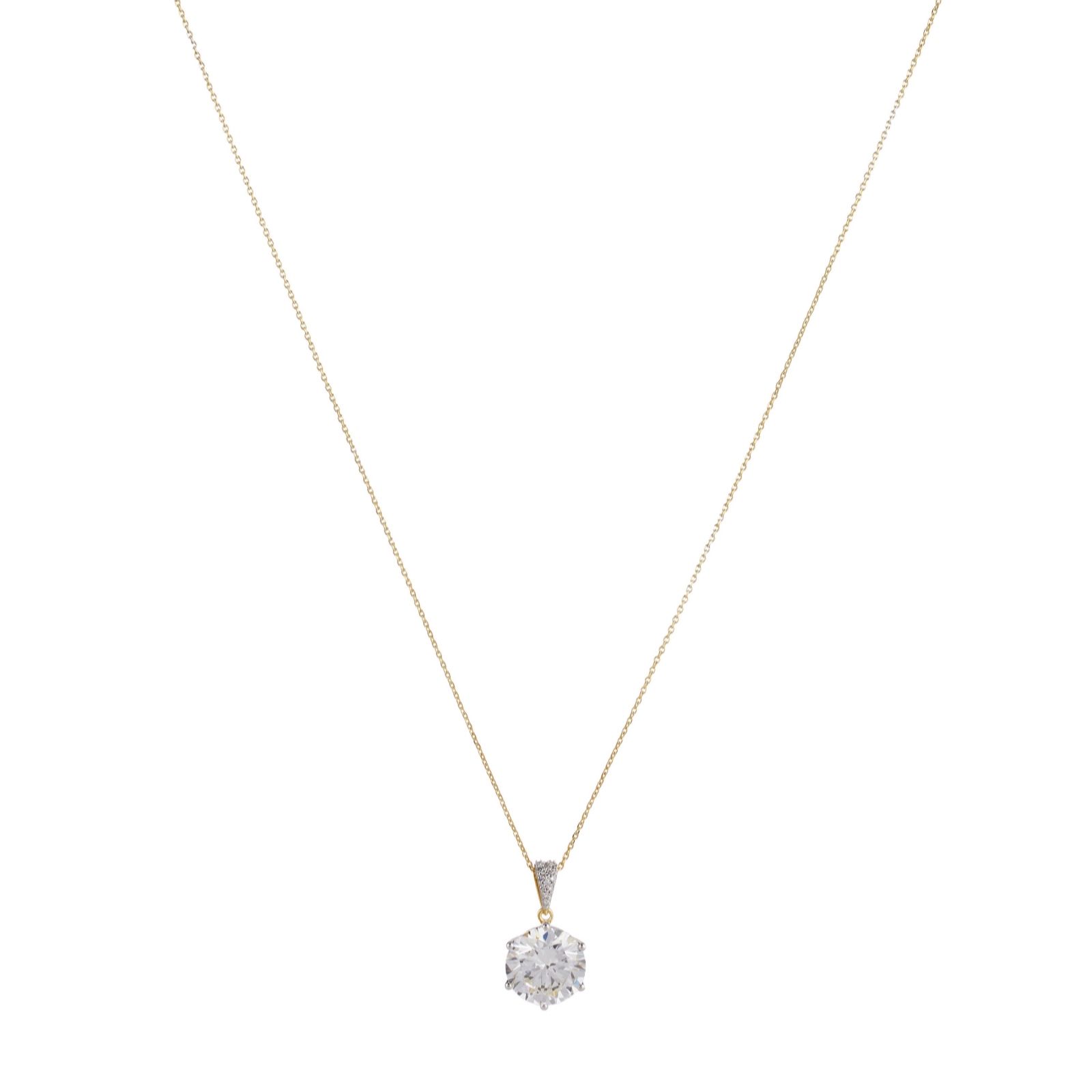 Fire Light Made to Order 5ct Pendant & Necklace 14ct Gold