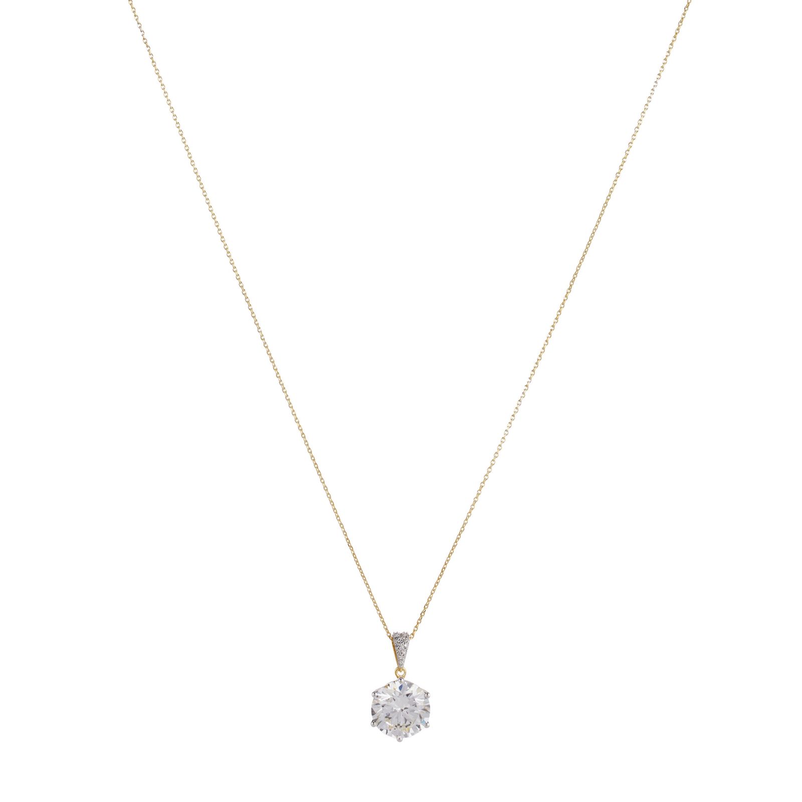 Fire Light Made to Order 5ct Pendant & Necklace 14ct Gold