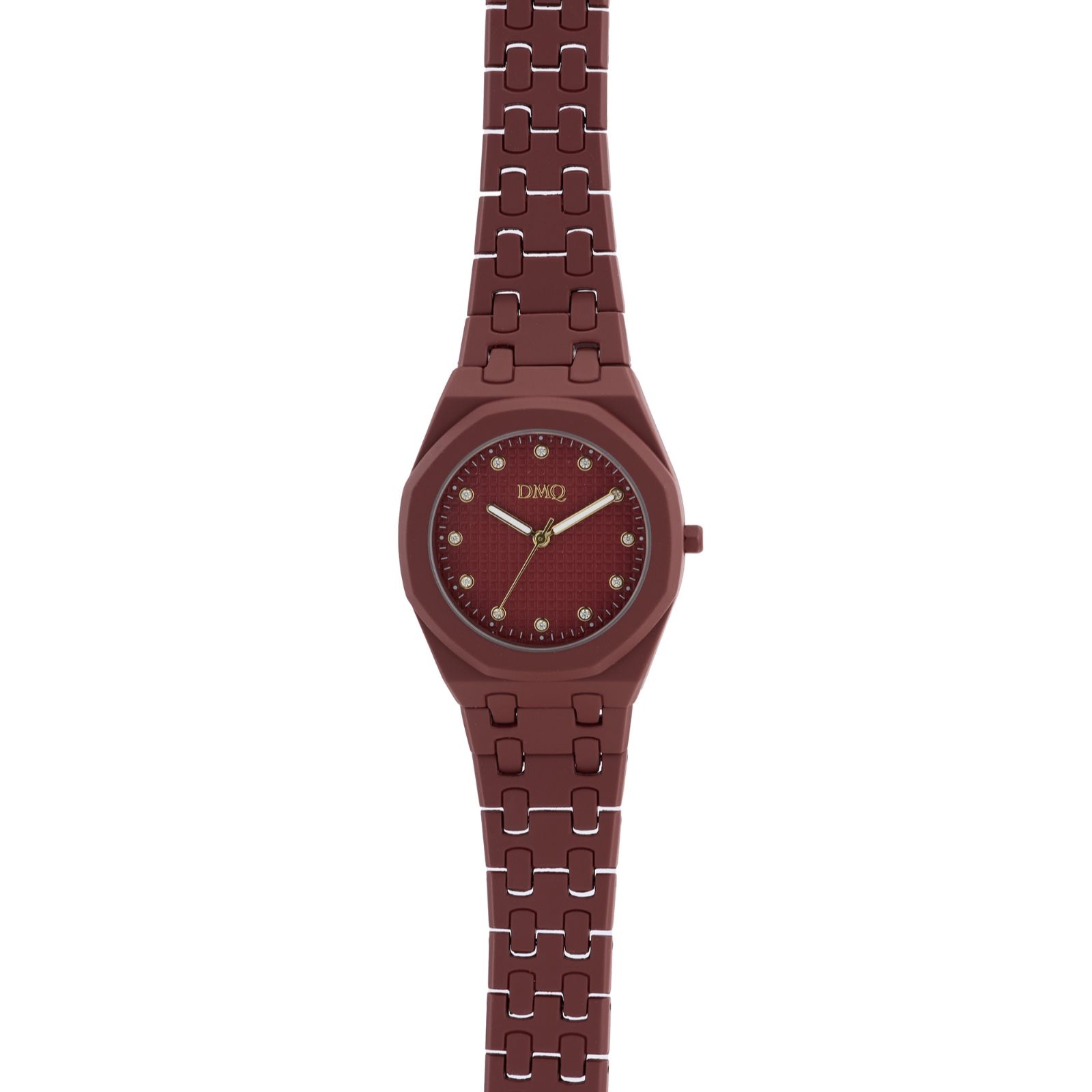 Diamonique 0.9ct tw Silicone Watch
