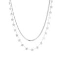 Steel by Diamonique Multi Chain Star Necklace Stainless Steel