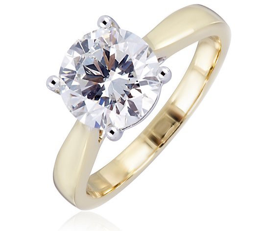2.00ct H SI2 Fire Light Lab Grown Diamond Solitaire Ring 18ct Gold