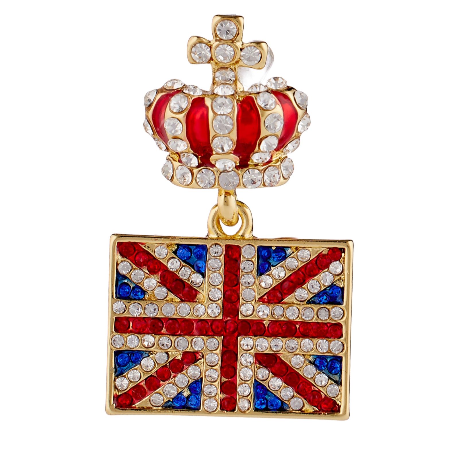 Butler & Wilson Union Jack Flag Clutch Pin