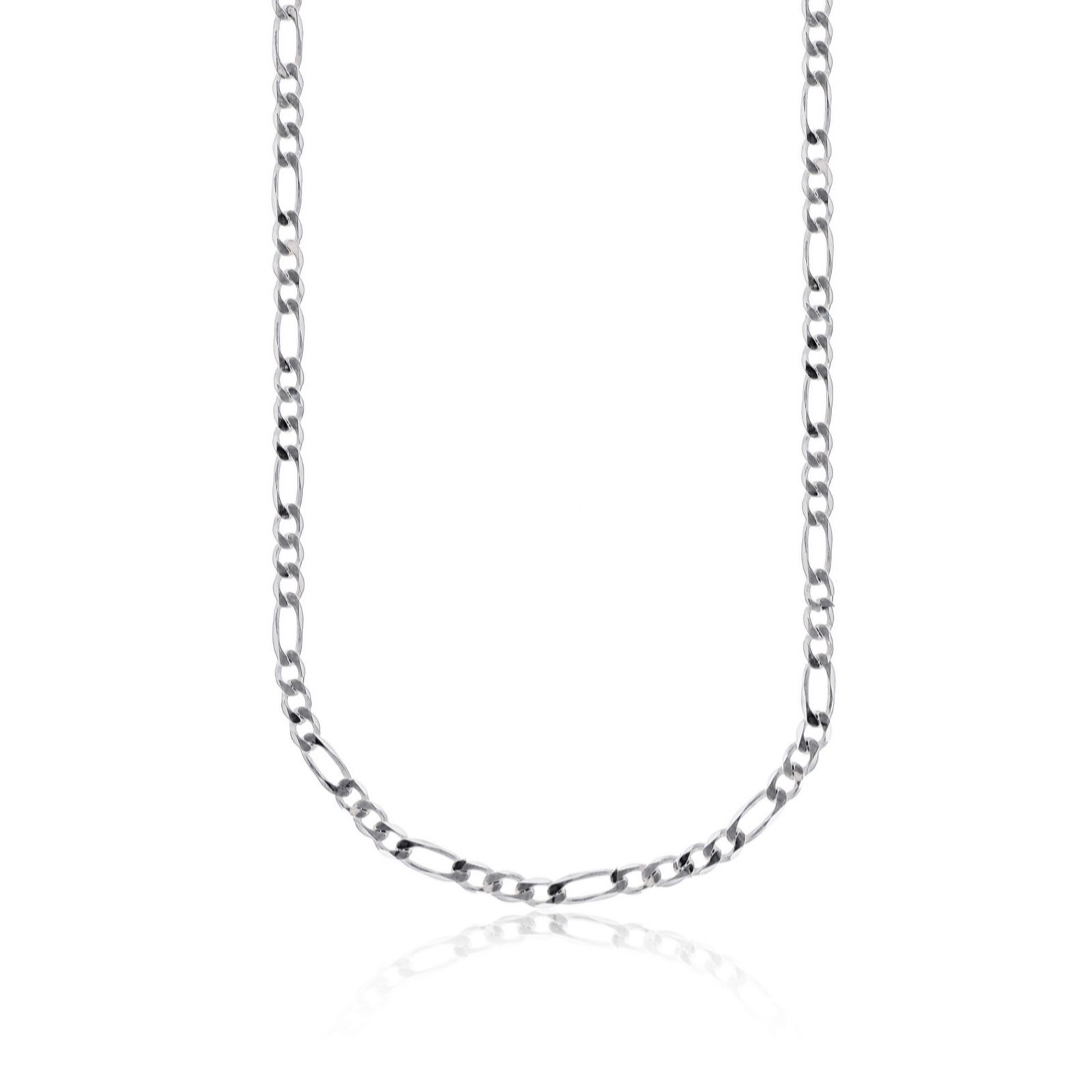 Nina B Slim figaro Necklace Sterling Silver