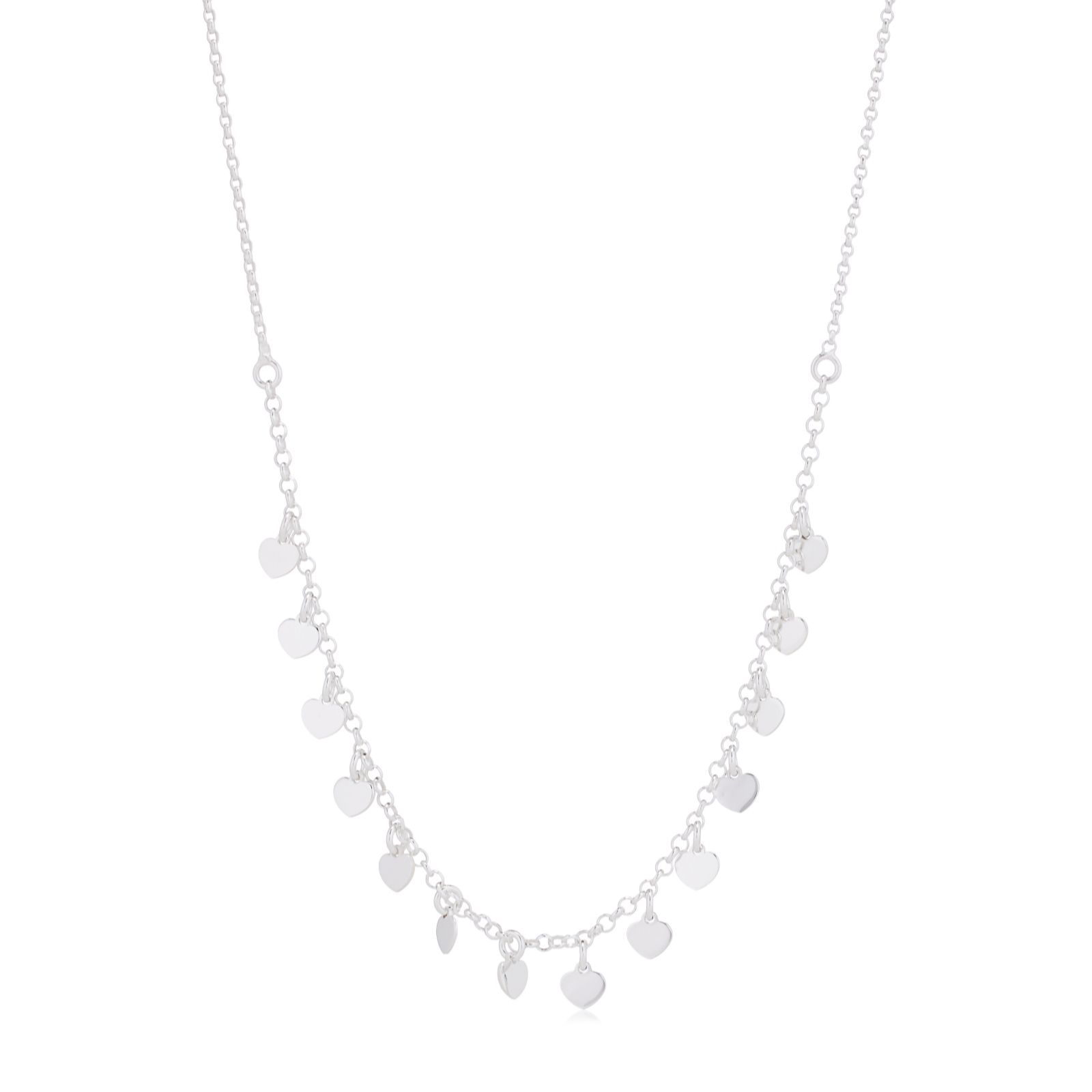 Faith & Brown Italian Crafted Charm Necklace Sterling Silver