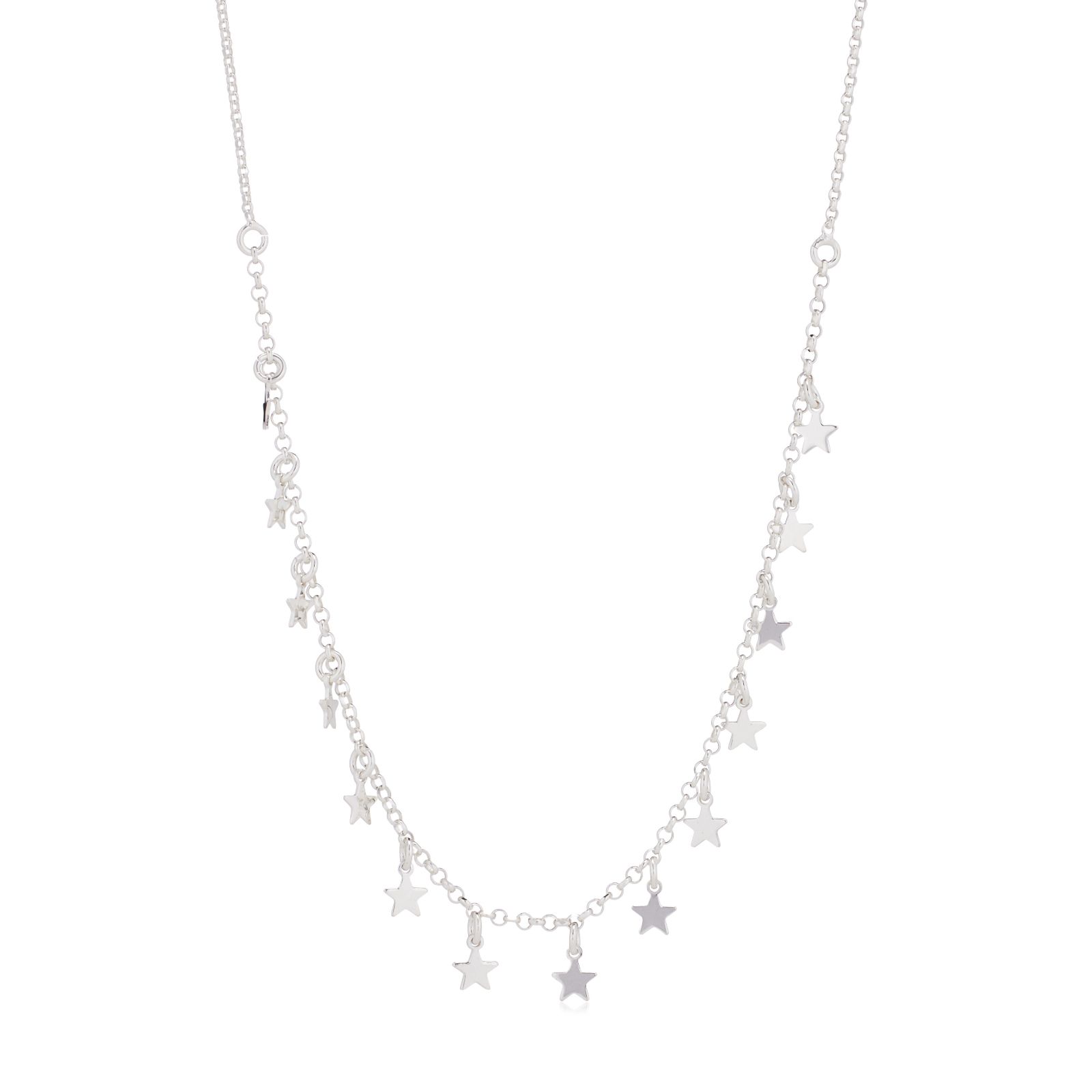 Faith & Brown Italian Crafted Charm Necklace Sterling Silver