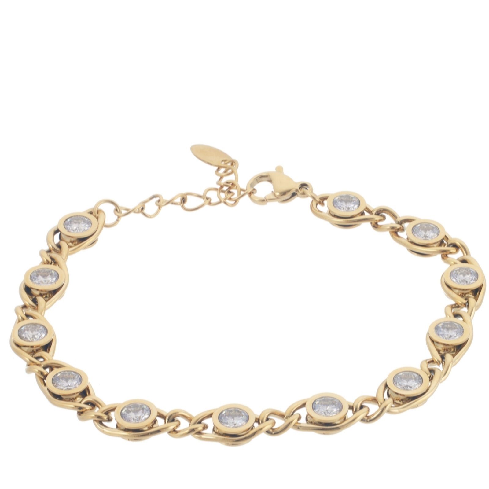 Steel by Diamonique Chain Link Bracelet Stainless Steel