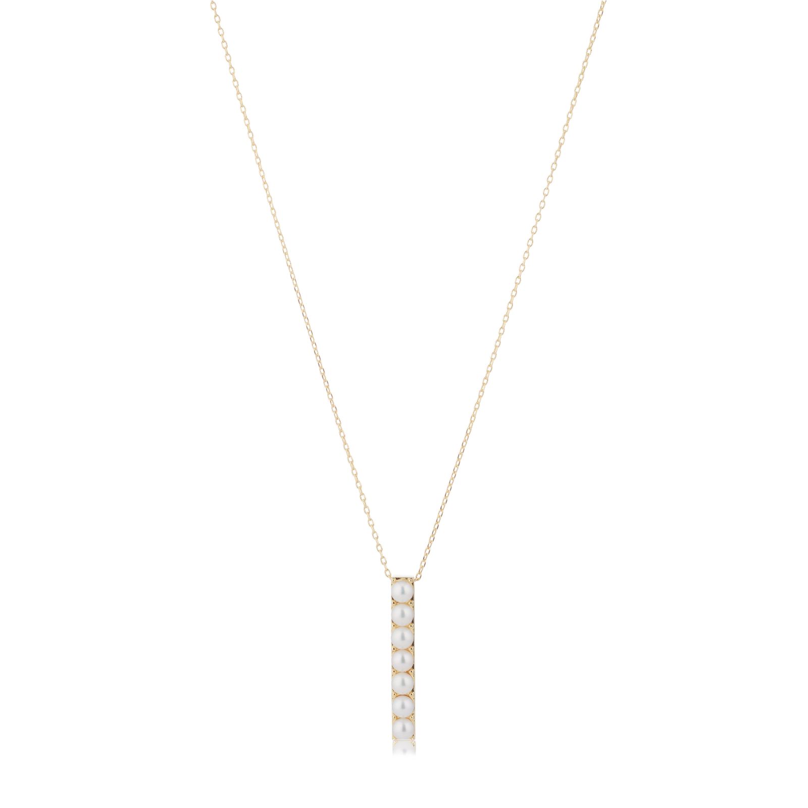 Lara Pearl 4-5mm Baby Ming Pearl Bar Pendant and Chain