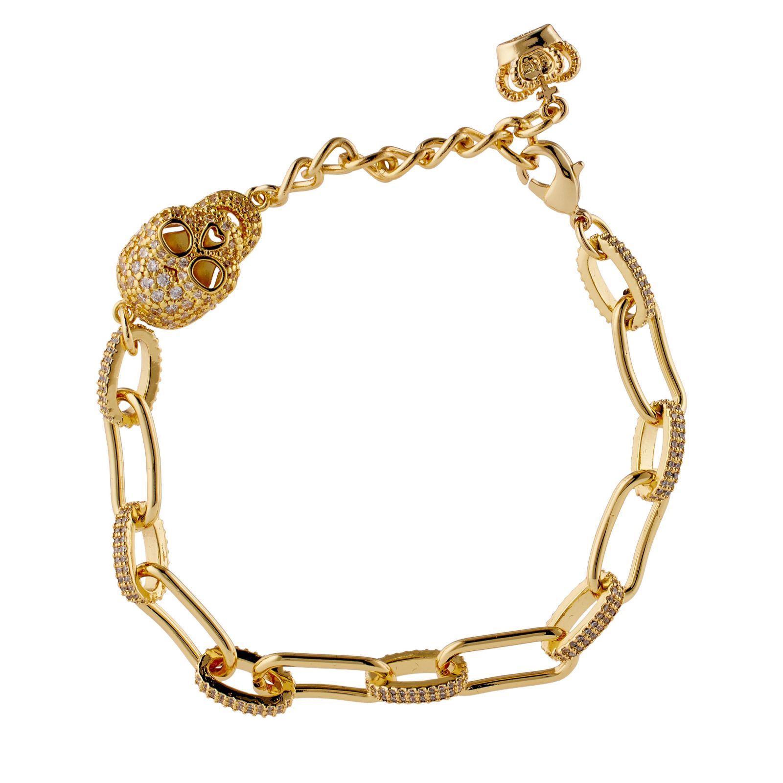Butler & Wilson Skull Pendant Bracelet