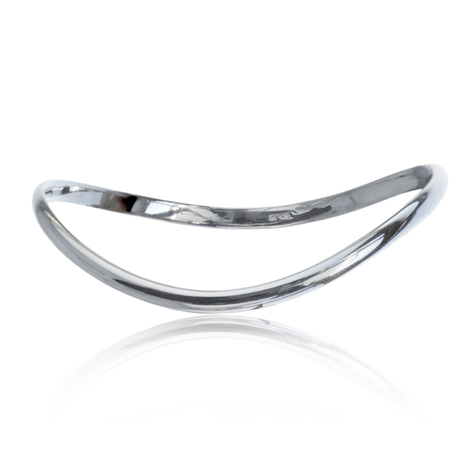 Nina B Wave Bangle Sterling Silver