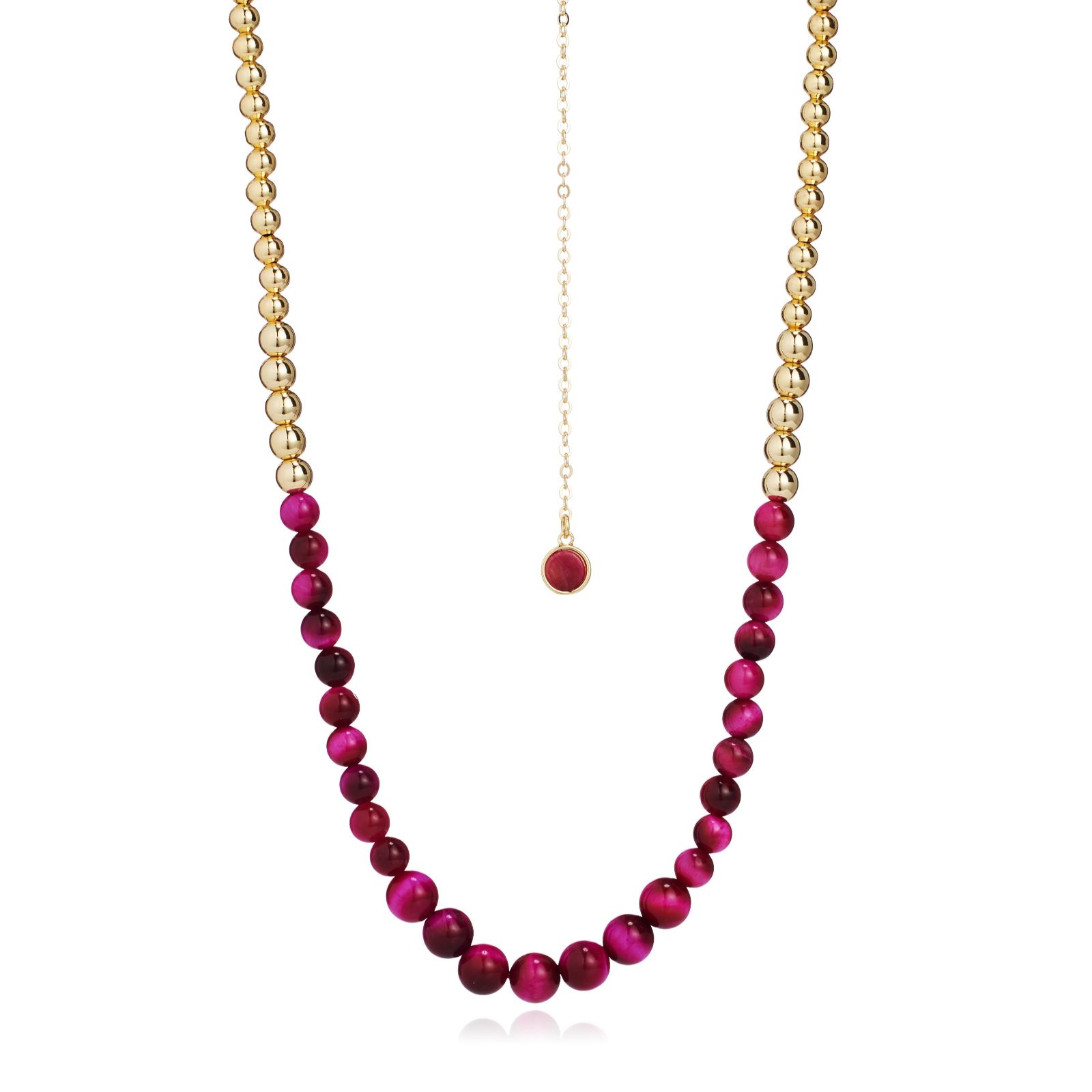 Malika Semi Precious Ball Bead Necklace
