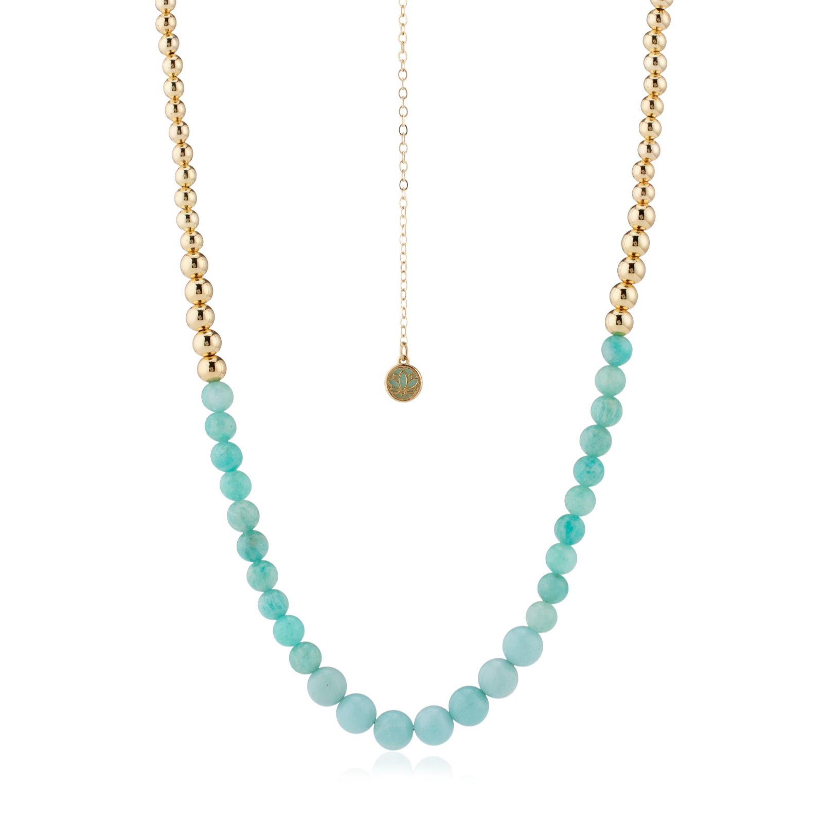 Malika Semi Precious Ball Bead Necklace