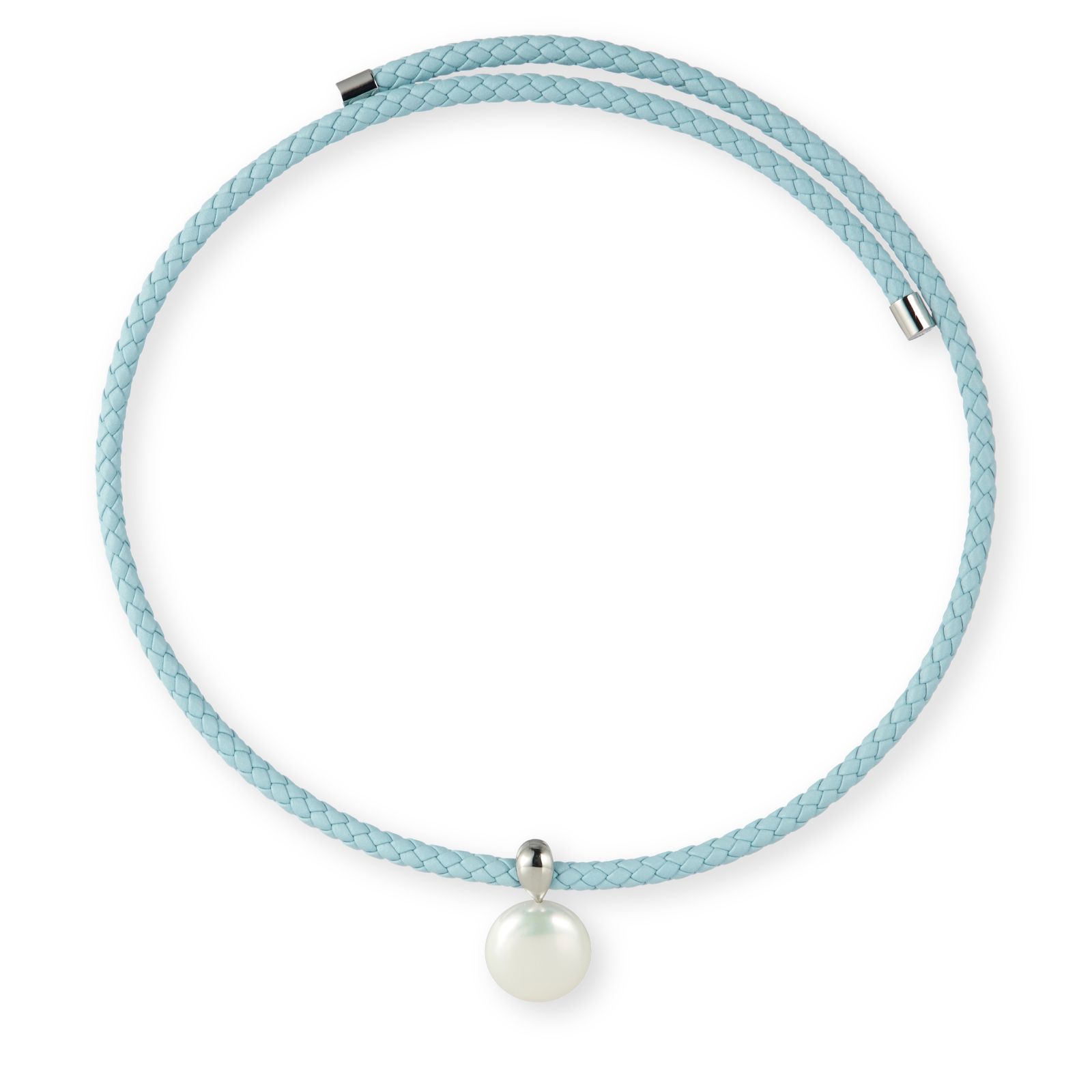 Lara Pearl 15-16mm Baroque Pearl Leather Necklace