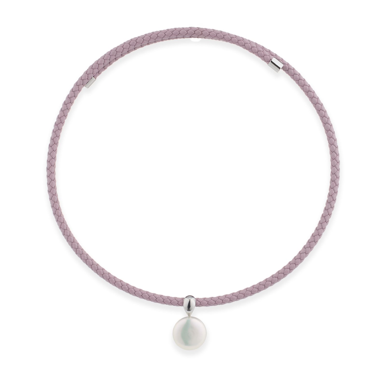 Lara Pearl 15-16mm Baroque Pearl Leather Necklace