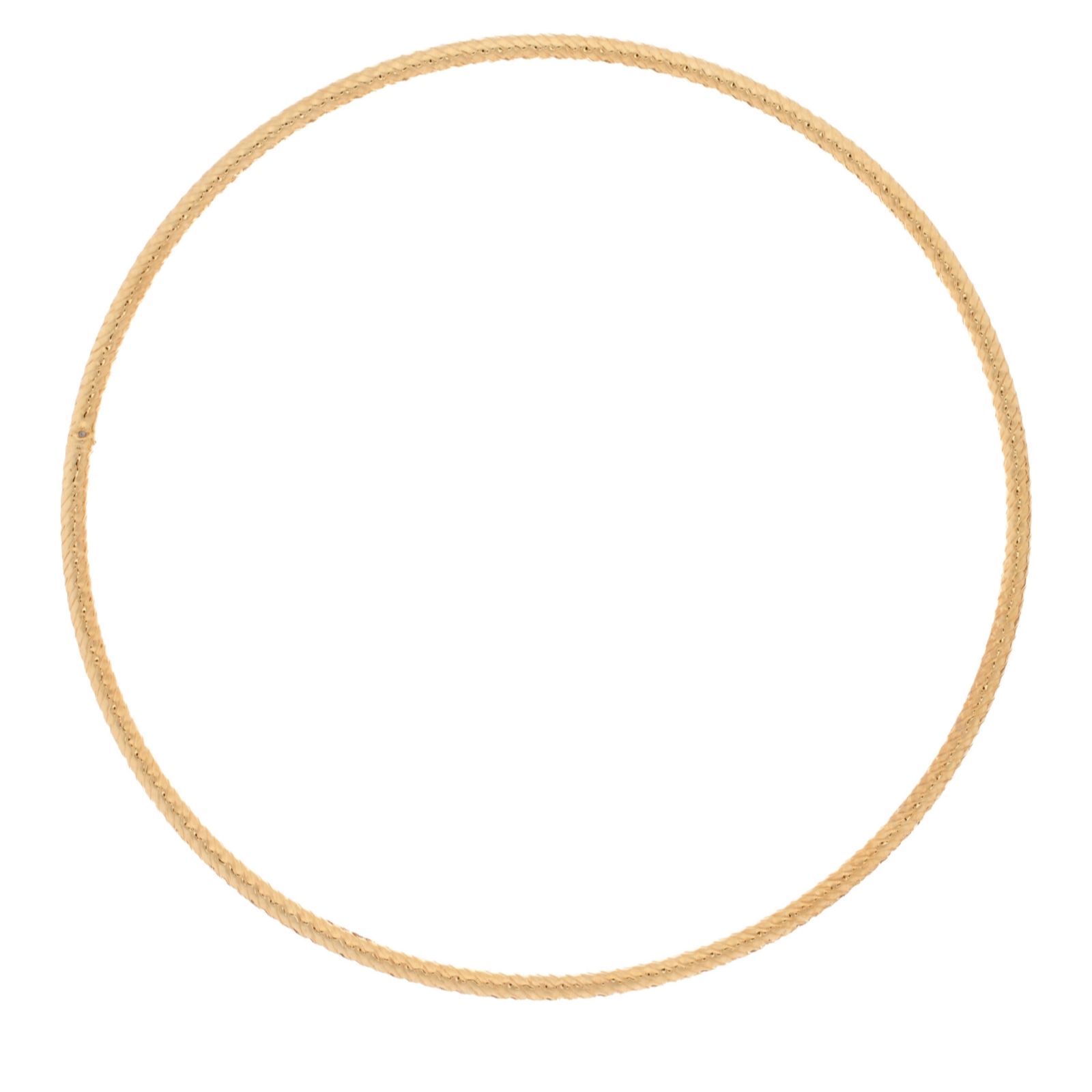 GOLD 9ct Italian Gold Textured Bangle 1.1g