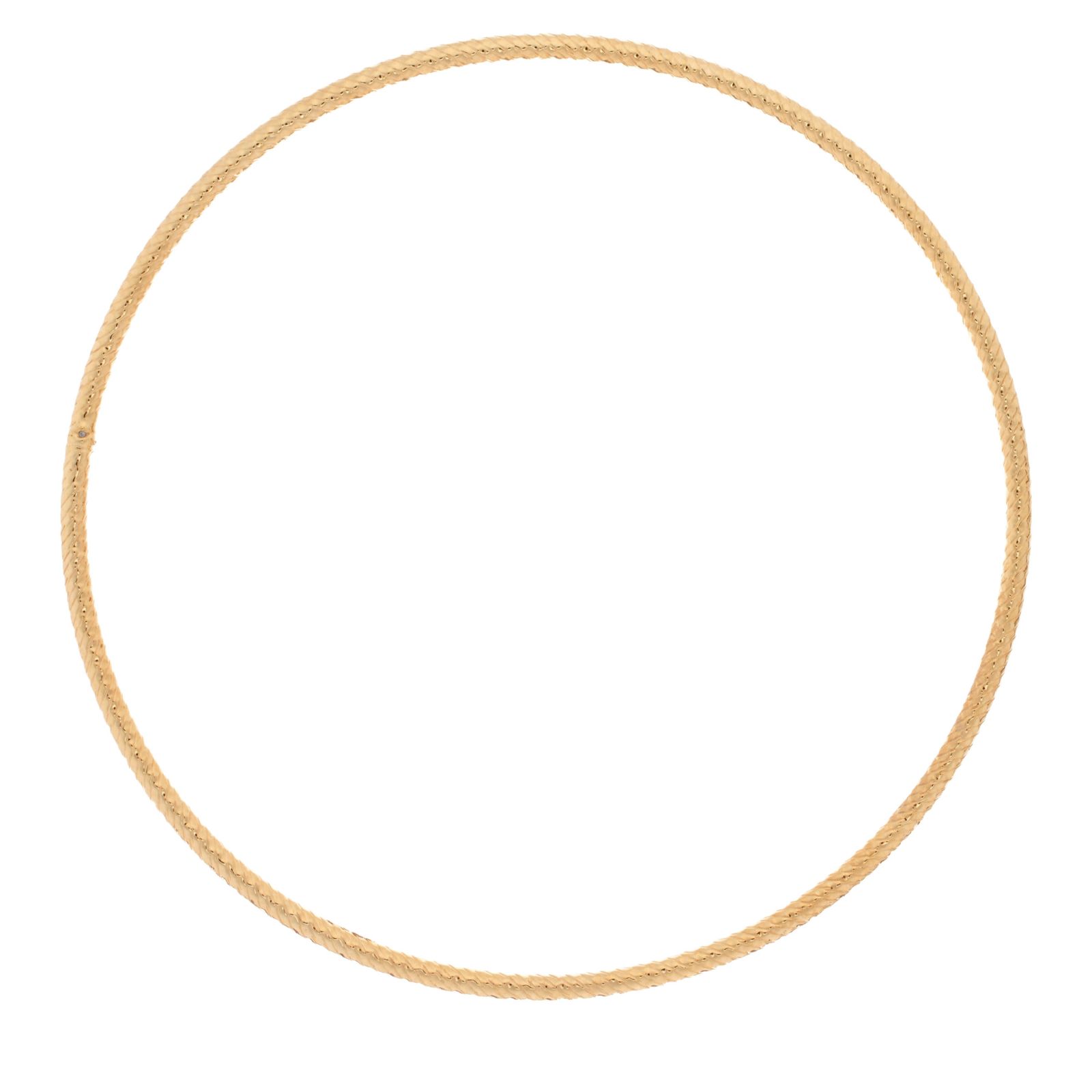 Outlet GOLD 9ct Italian Gold Textured Bangle 1.1g