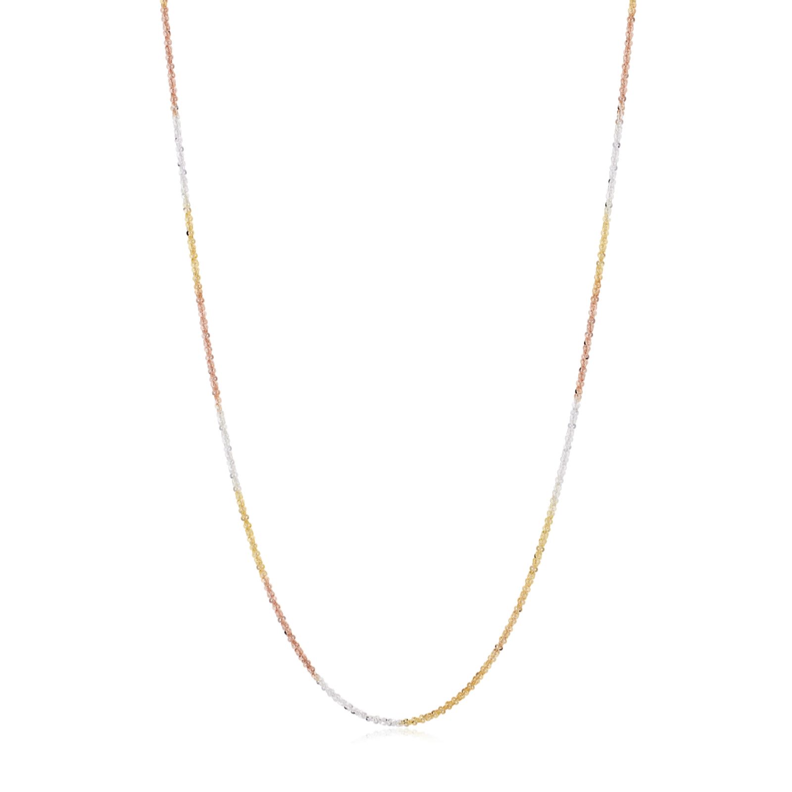 Faith & Brown Tri Blend Viva Necklace Sterling Silver