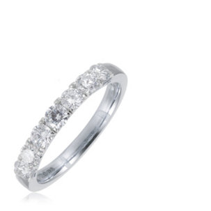 1.00ct H SI2 Fire Light Lab Grown Diamond Eternity Ring 18ct Gold - 344918