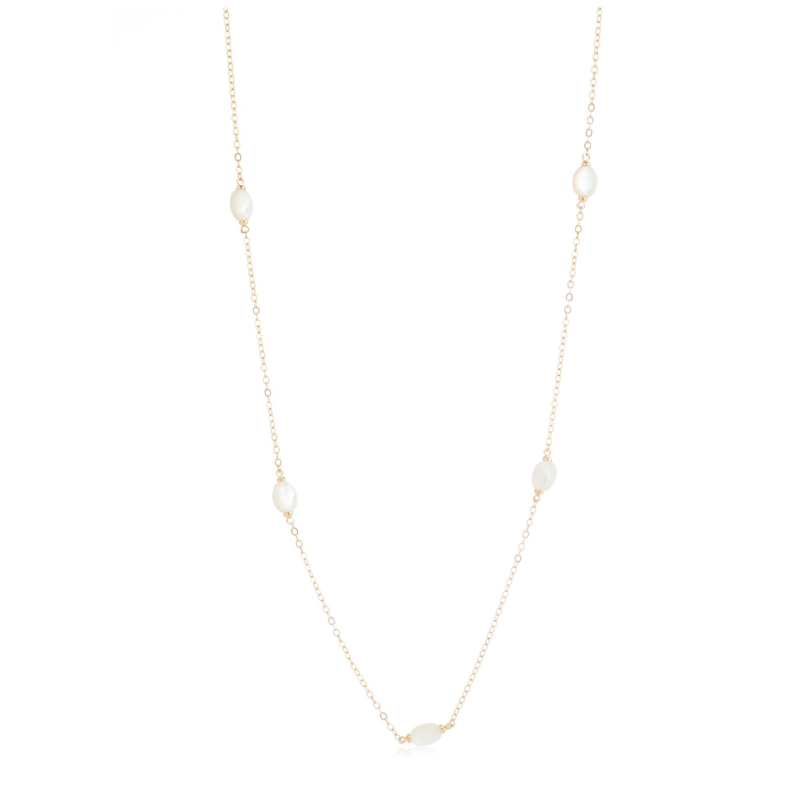 Malika Semi Precious Station Necklace