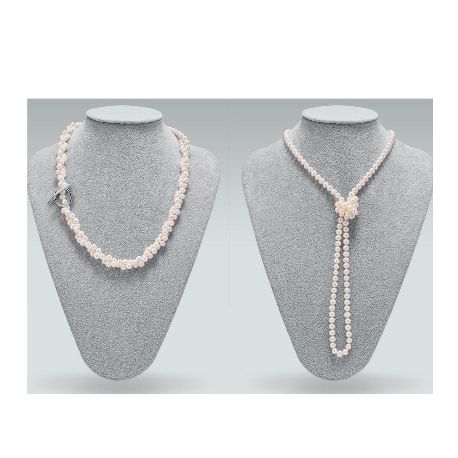 Lara Pearl Mm Cultured Pearl Th Anniversary Cm Toggle Necklace Qvc Uk