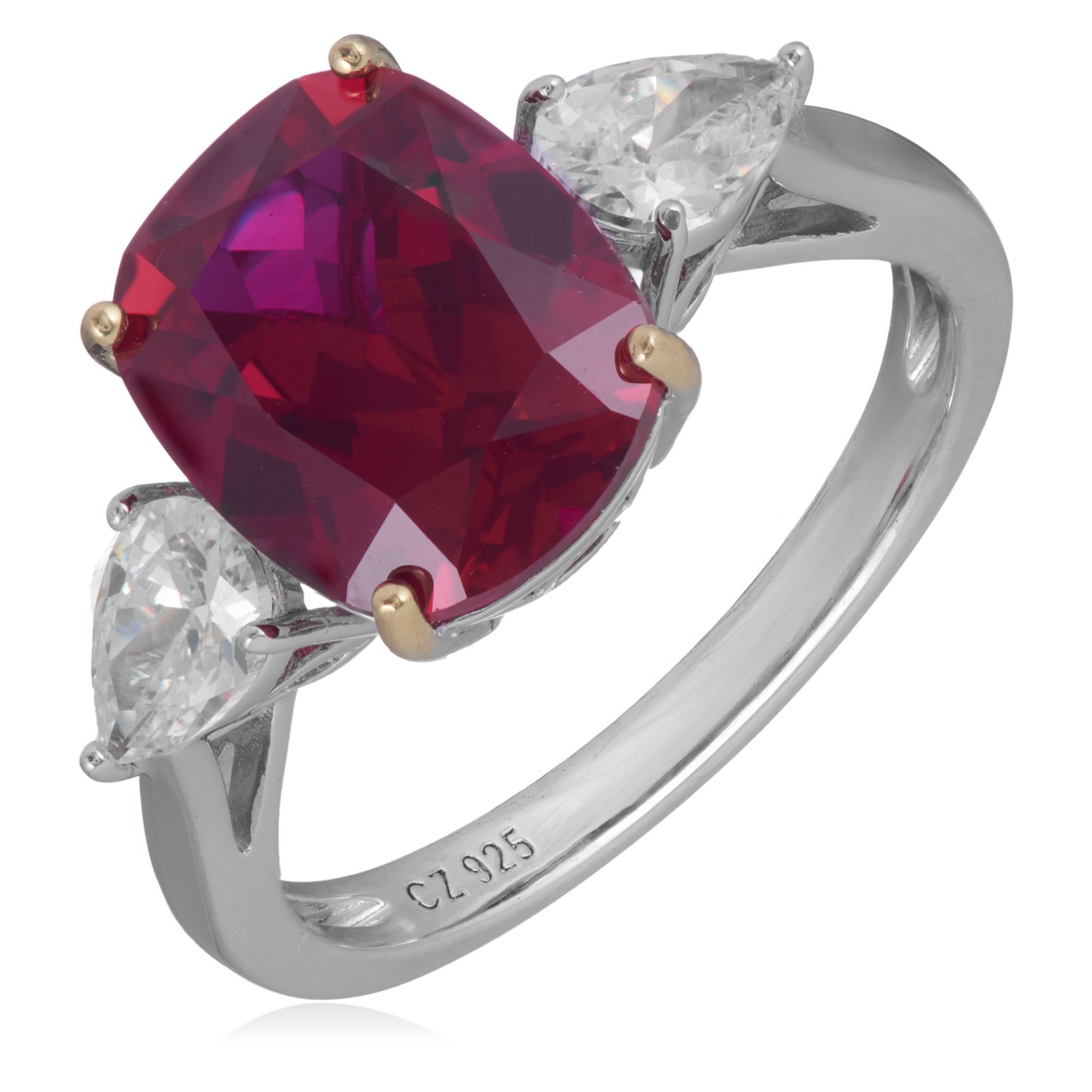 Diamonique 6ct tw Oval Cut Ring Sterling Silver