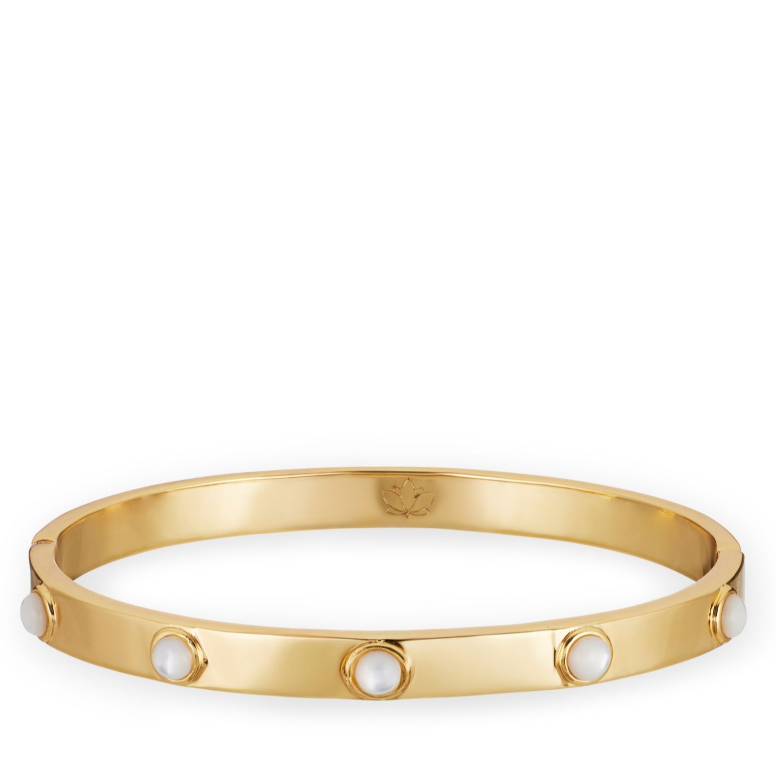 Malika Semi Precious Bezel Set Bangle