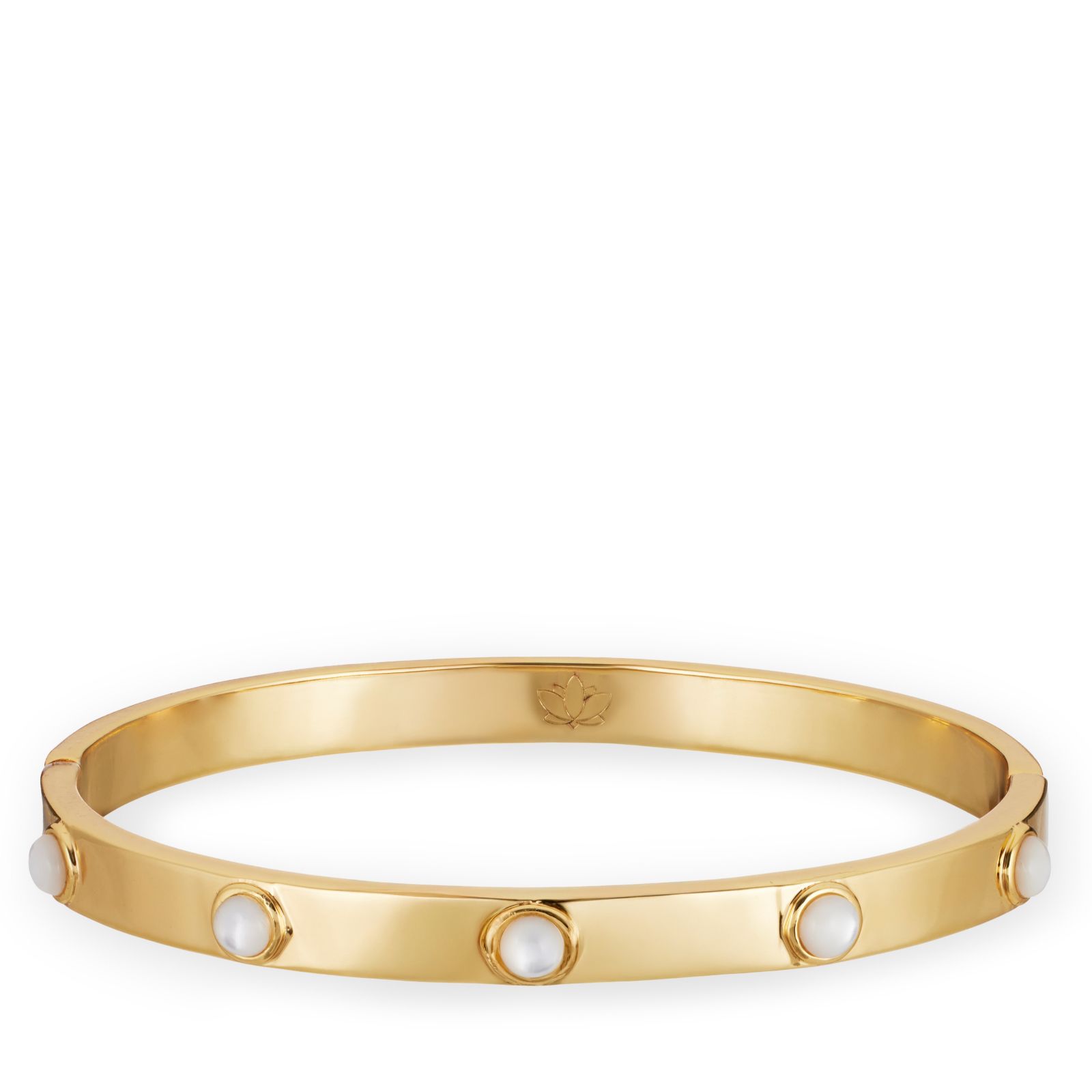 Malika Semi Precious Bezel Set Bangle