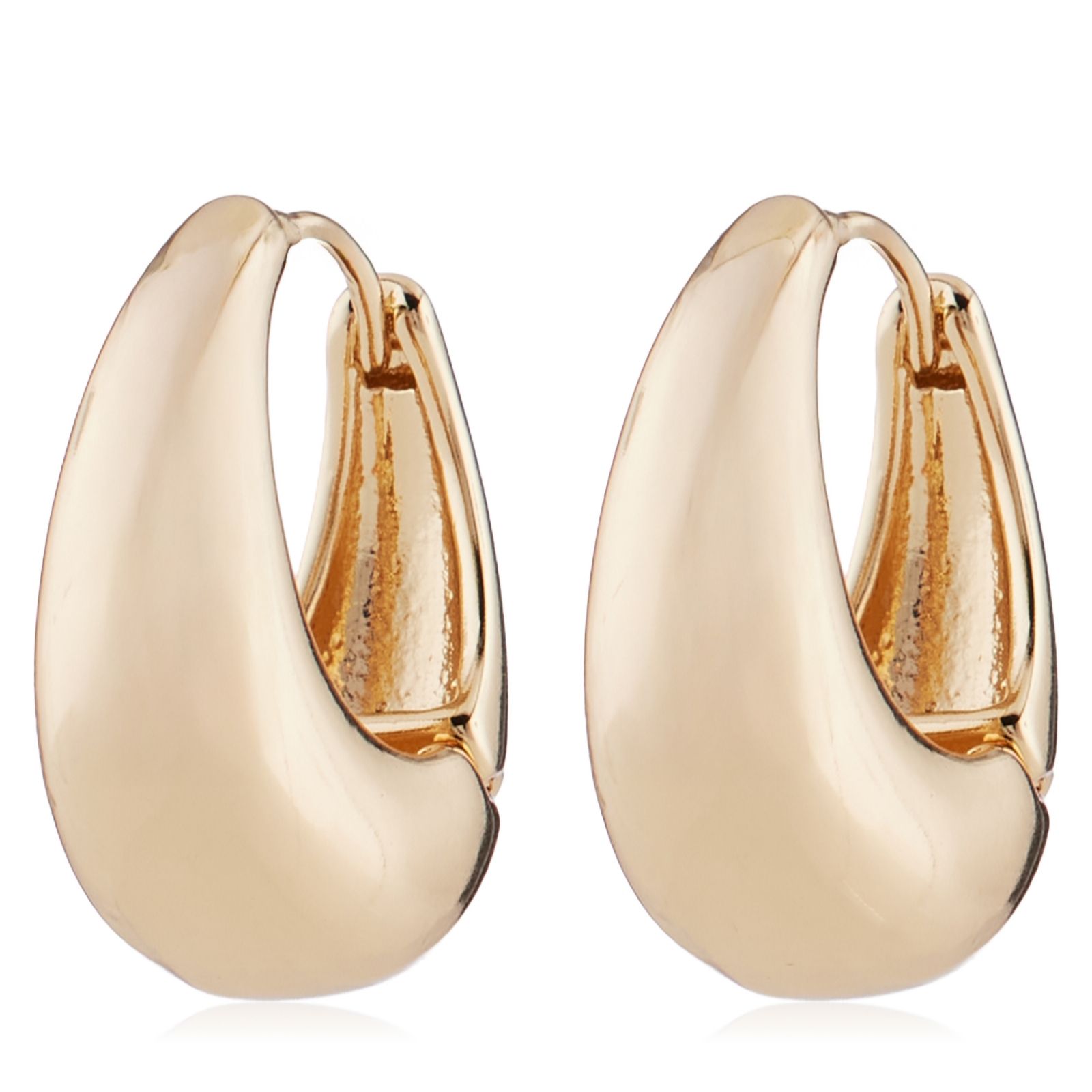 Malika Clean Huggie Hoop Earrings