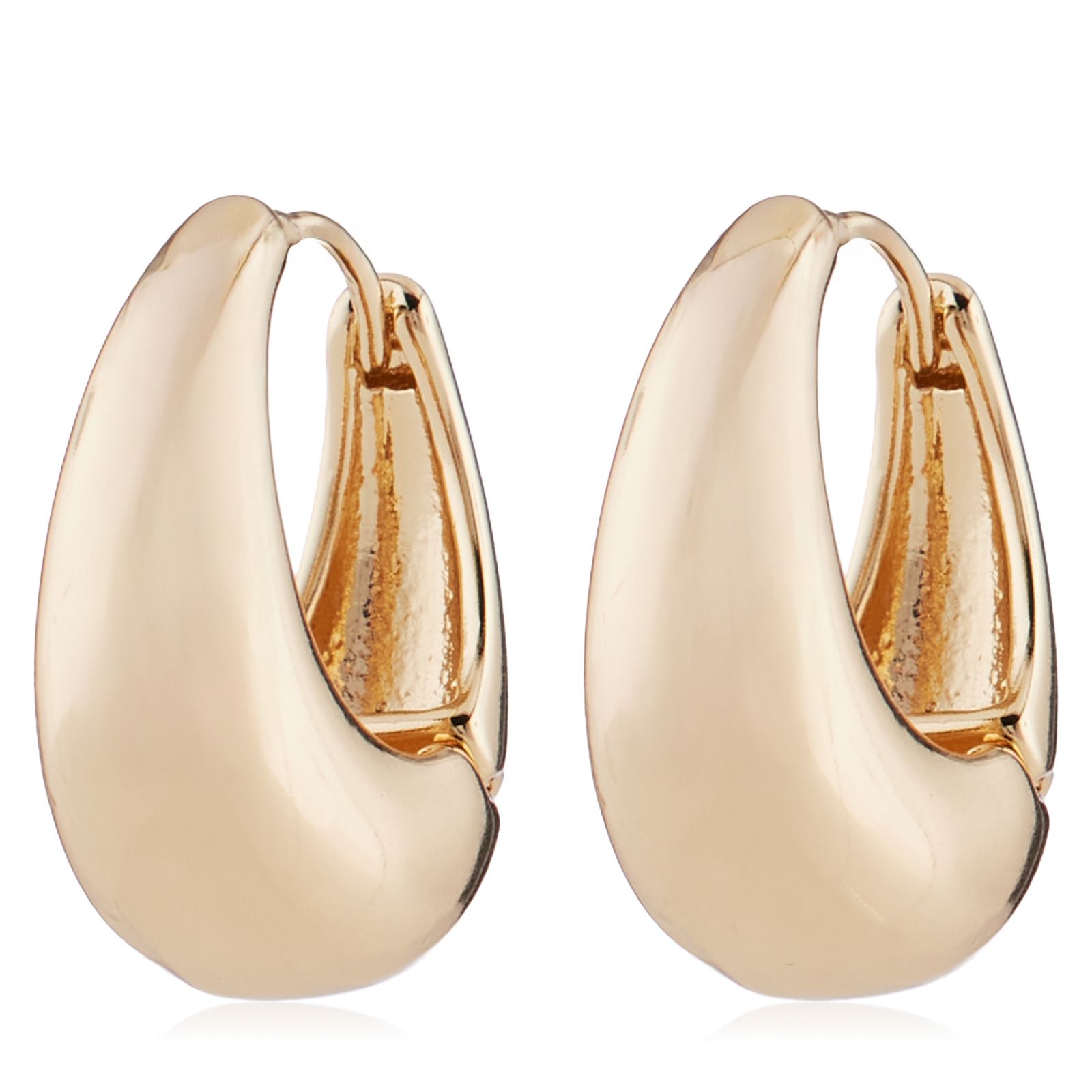 Malika Clean Huggie Hoop Earrings