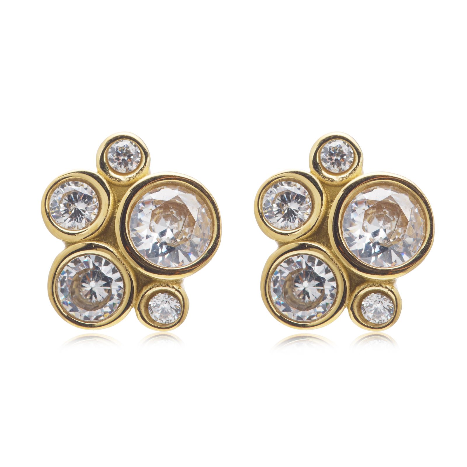 Steel by Diamonique Bubble Stud Earring