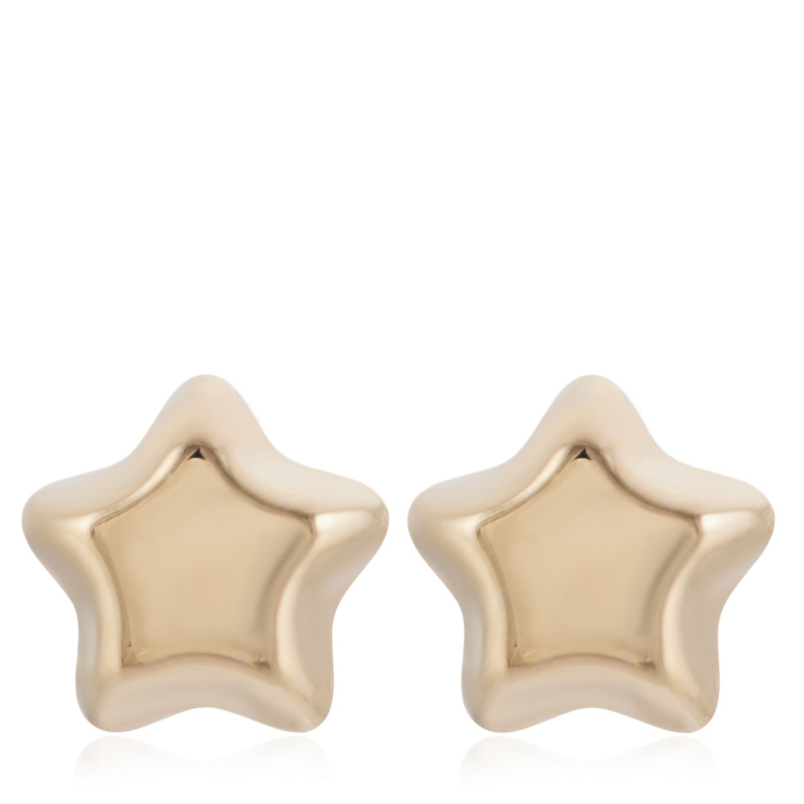 GOLD 9ct Italian Gold Star Stud Earrings 0.20g